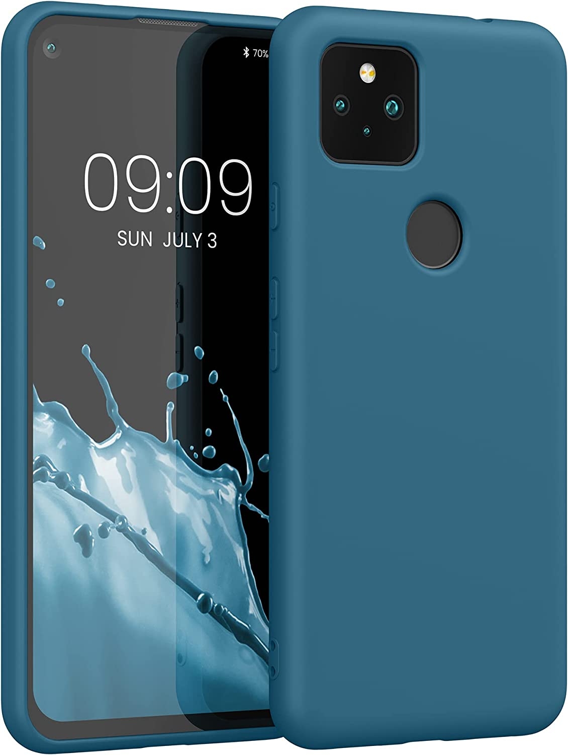 KWmobile Soft Slim Flexible Rubber Cover - Θήκη Σιλικόνης Google Pixel 5a - Teal Matte
