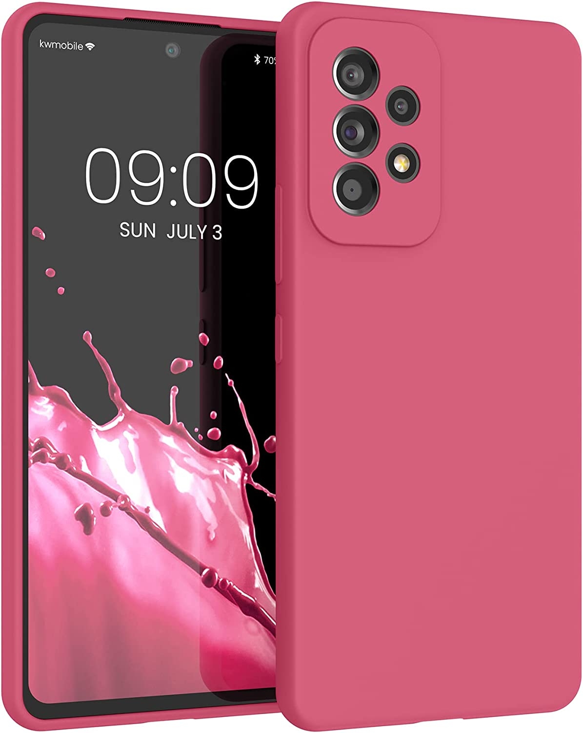 KWmobile Soft Slim Flexible Rubber Cover - Θήκη Σιλικόνης Samsung Galaxy A53 5G - Awesome Pink