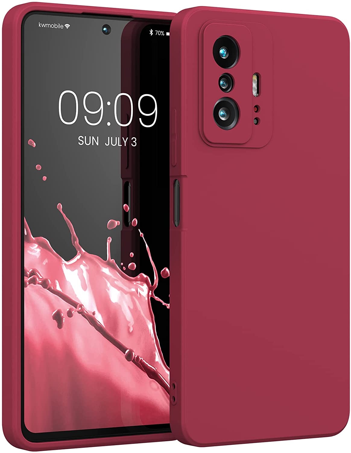 KWmobile Soft Slim Flexible Rubber Cover - Θήκη Σιλικόνης Xiaomi 11T / 11T Pro - Sweet Cherry