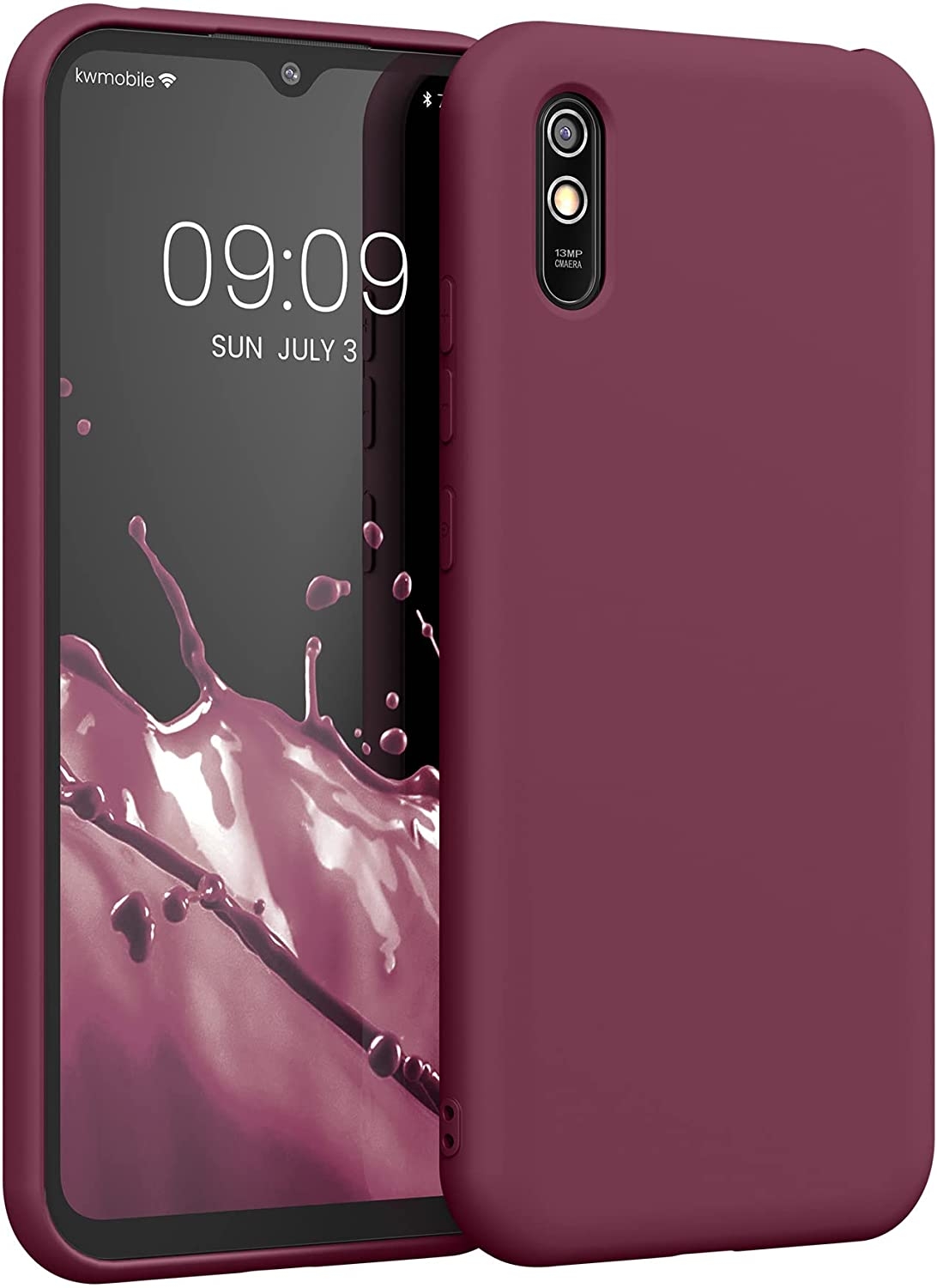KWmobile Soft Slim Flexible Rubber Cover - Θήκη Σιλικόνης Xiaomi Redmi 9A / 9AT / 9i - Bordeaux Violet