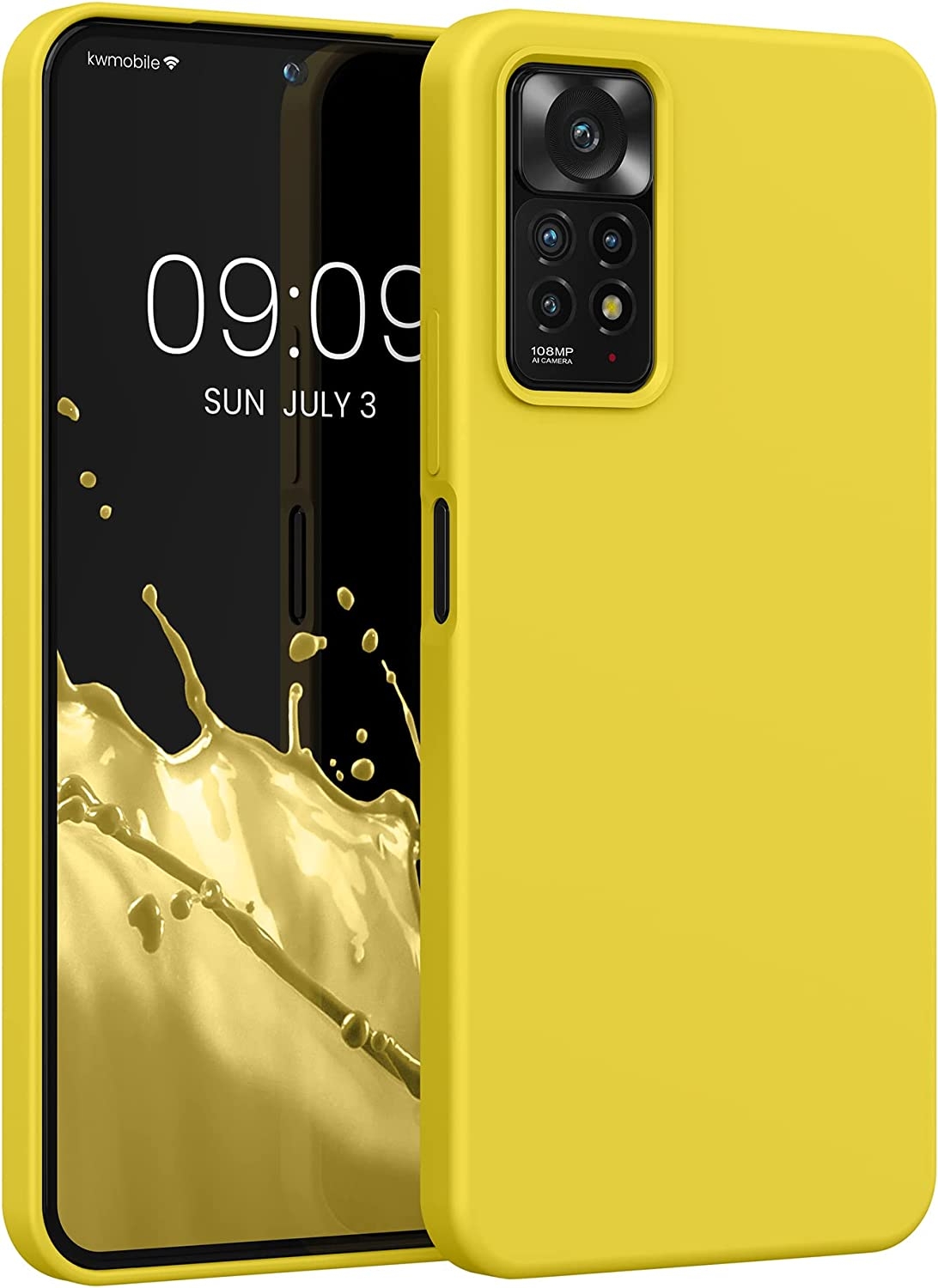 KWmobile Soft Slim Flexible Rubber Cover - Θήκη Σιλικόνης Xiaomi Redmi Note 11 Pro / Redmi Note 12 Pro 4G - Radiant Yellow