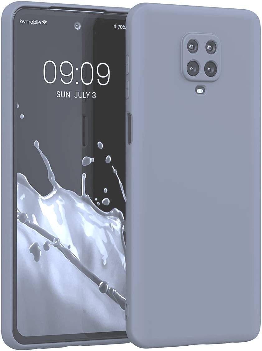 KWmobile Soft Slim Flexible Rubber Cover - Θήκη Σιλικόνης Xiaomi Redmi Note 9S / 9 Pro / 9 Pro Max - Blue Grey 