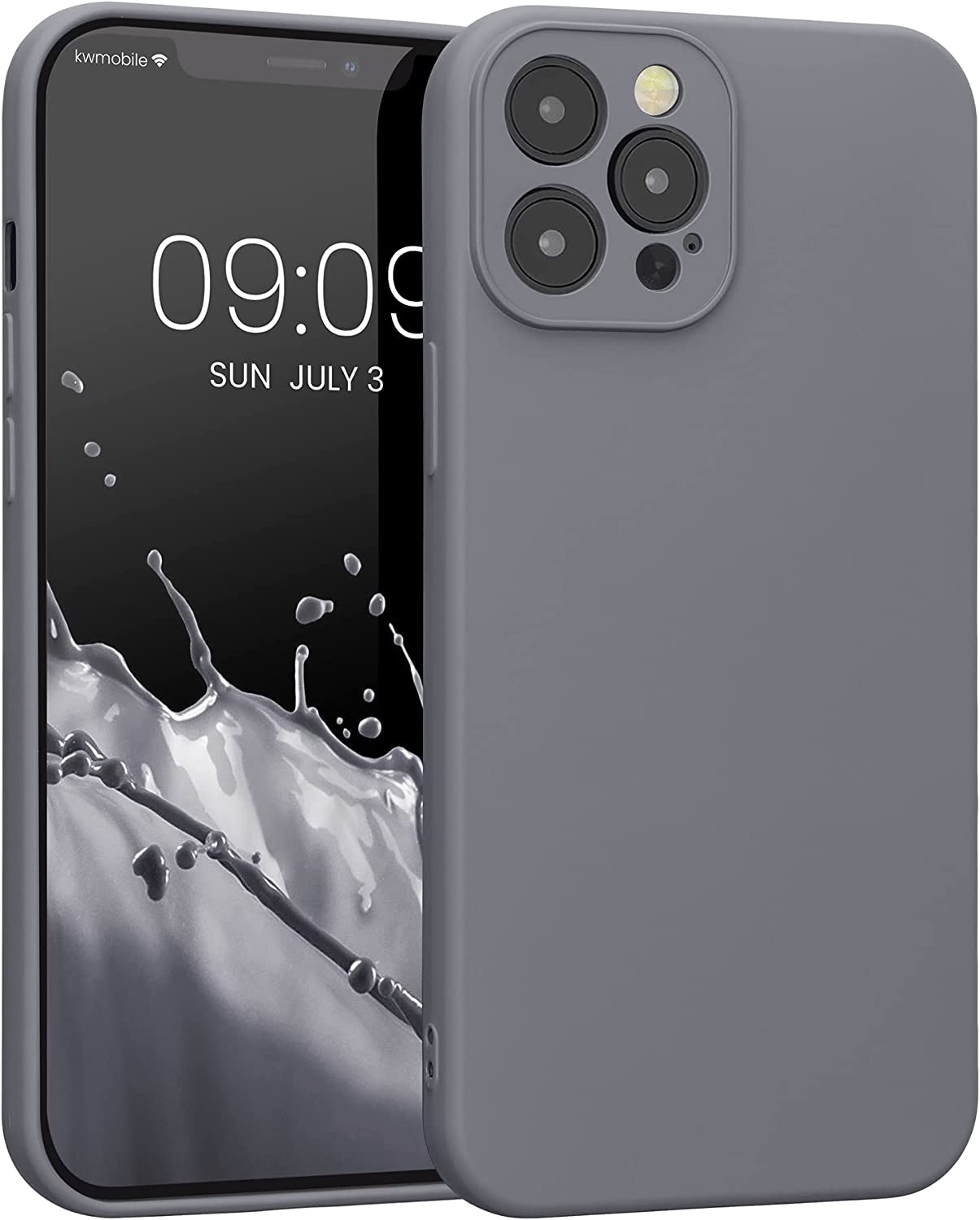 KWmobile Soft Slim Flexible Rubber Cover with Camera Protector - Θήκη Σιλικόνης Apple iPhone 12 Pro Max με Πλαίσιο Κάμερας - Stone Dust 