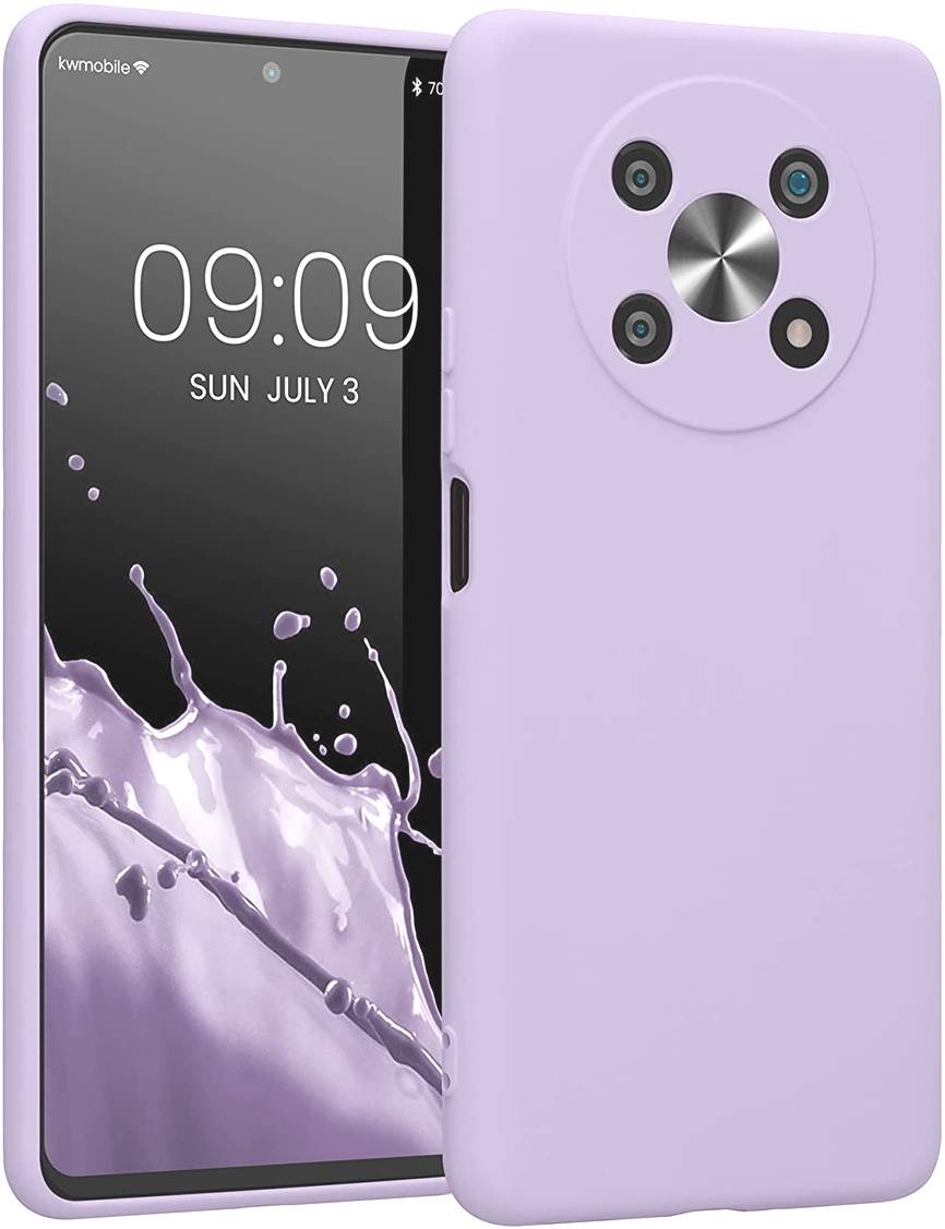 KWmobile Soft Slim Flexible Rubber Cover with Camera Protector - Θήκη Σιλικόνης Honor Magic4 Lite με Πλαίσιο Κάμερας - Lavender