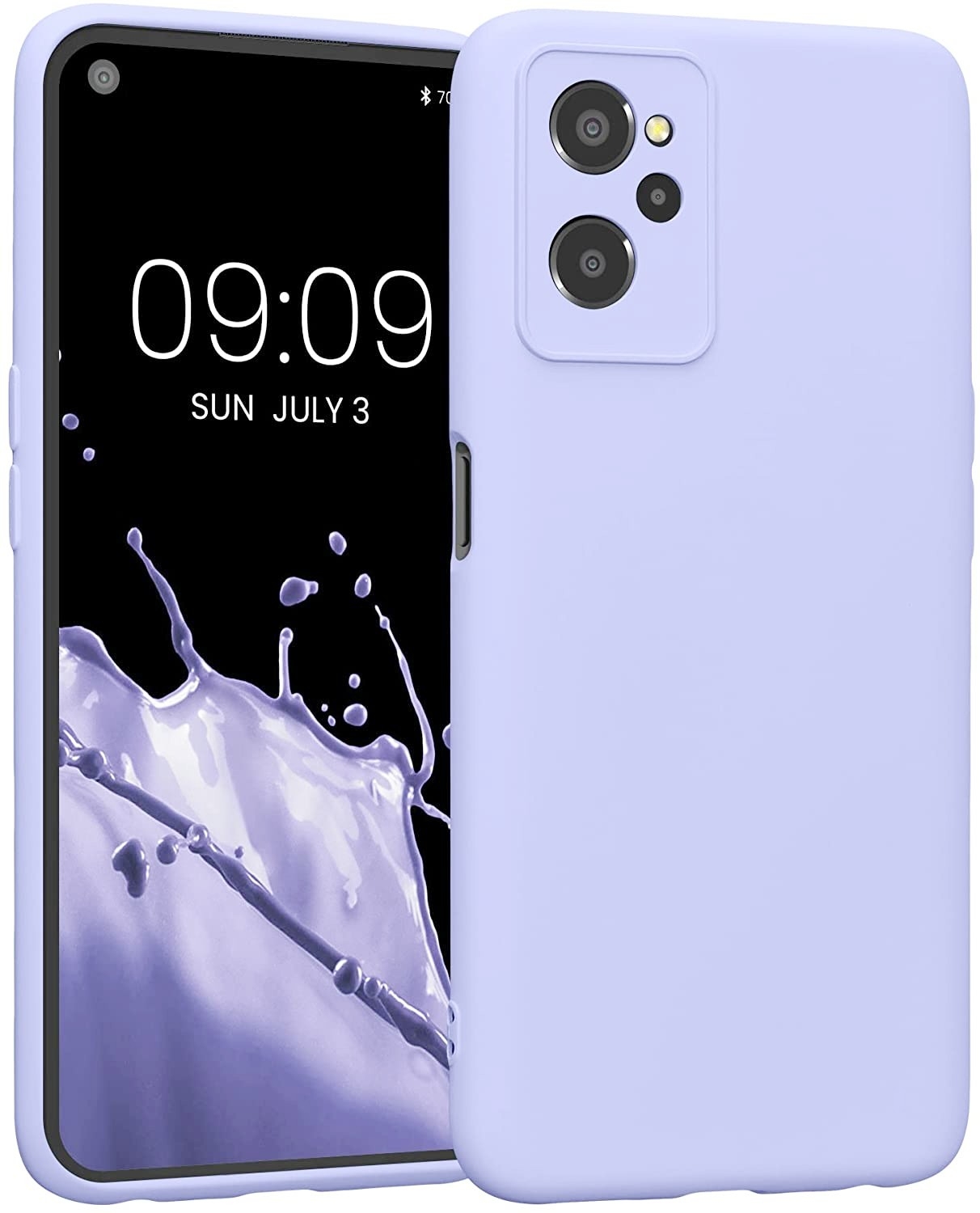 KWmobile Soft Slim Flexible Rubber Cover with Camera Protector - Θήκη Σιλικόνης Realme 9i με Πλαίσιο Κάμερας - Lavender