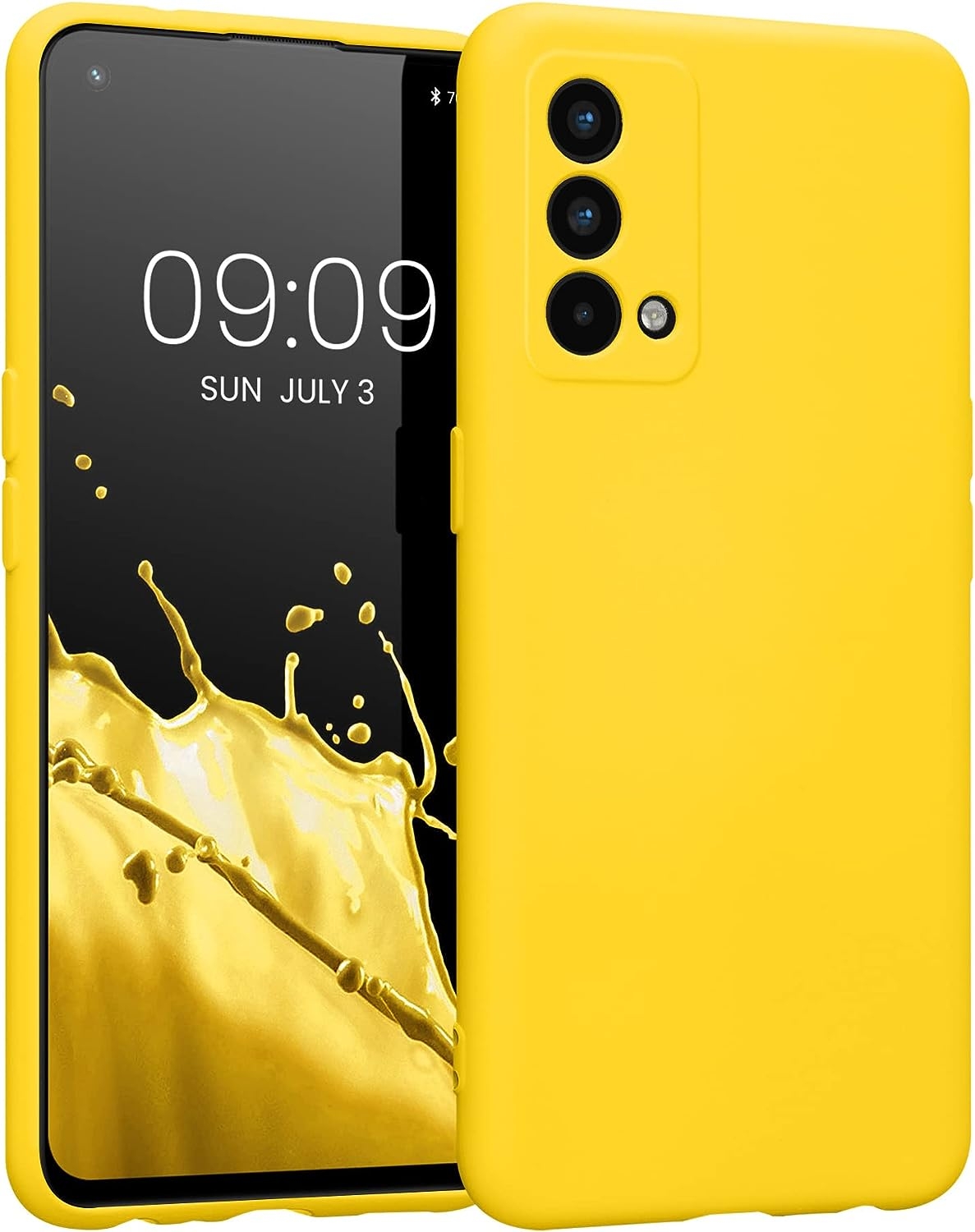 KWmobile Soft Slim Flexible Rubber Cover with Camera Protector - Θήκη Σιλικόνης Realme GT Master με Πλαίσιο Κάμερας - Radiant Yellow