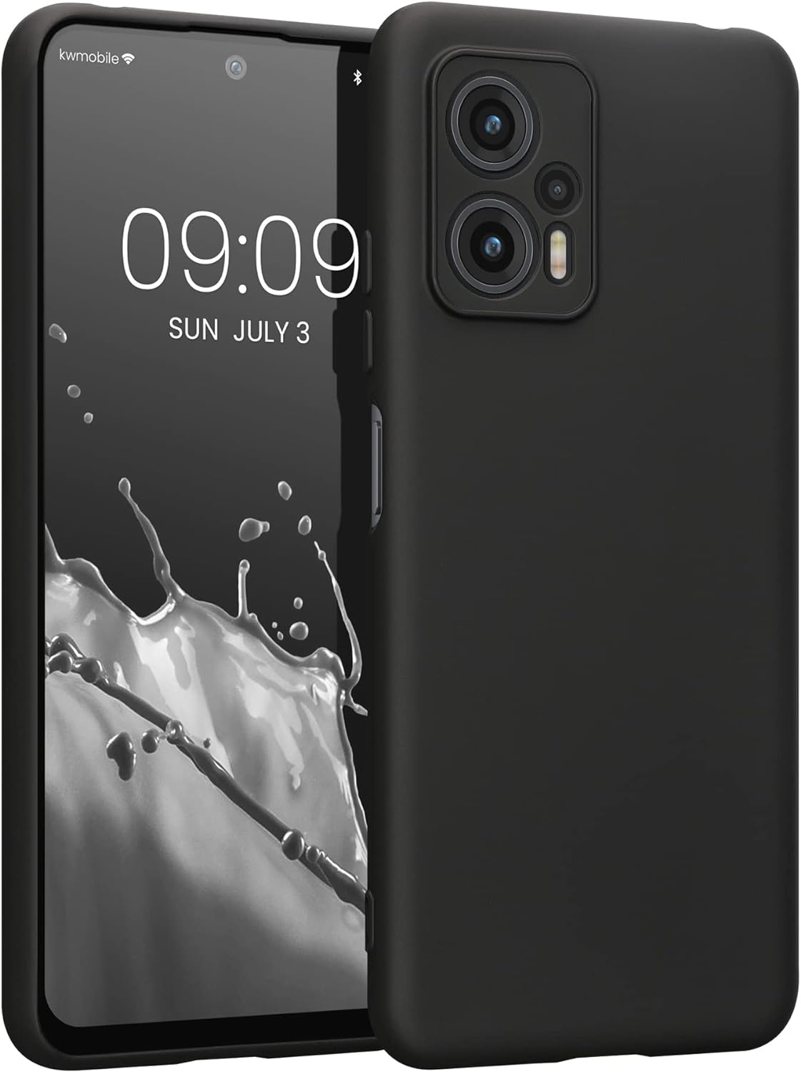 KWmobile Soft Slim Flexible Rubber Cover with Camera Protector - Θήκη Σιλικόνης Xiaomi Poco X4 GT με Πλαίσιο Κάμερας - Black