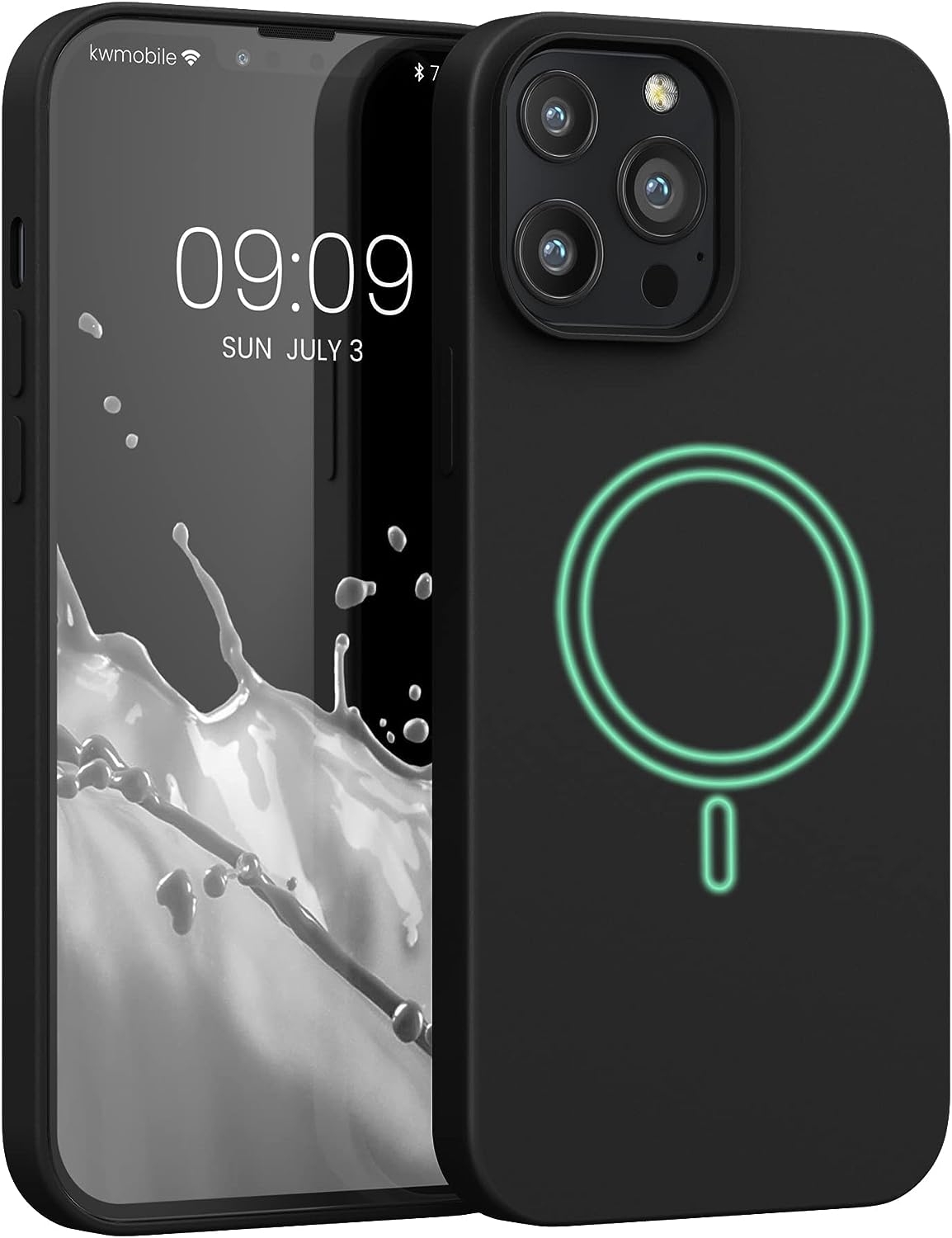 KWmobile Θήκη MagSafe Σιλικόνης Apple iPhone 13 Pro Max - Soft Flexible Rubber Cover - Black