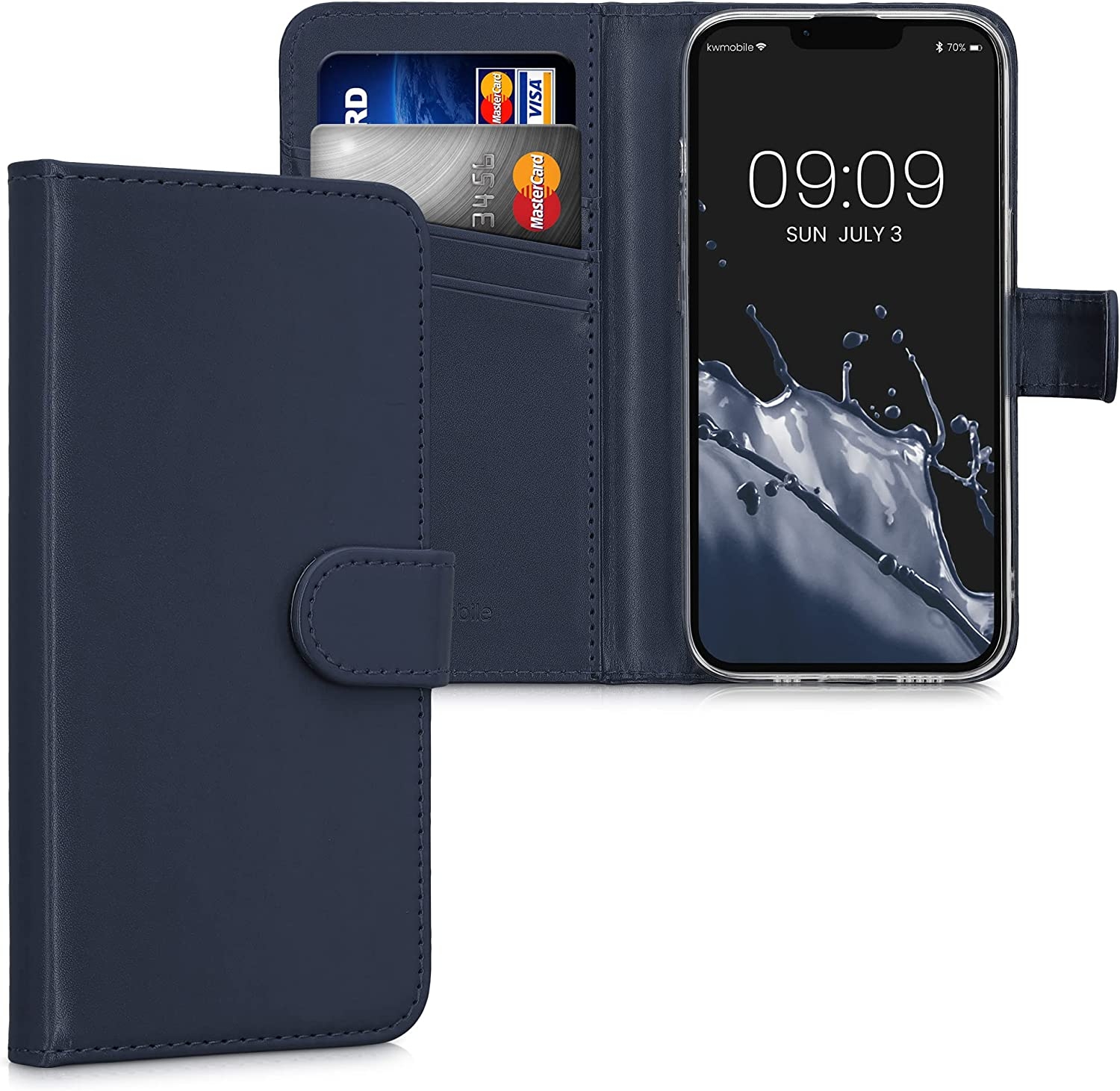 KWmobile Θήκη - Πορτοφόλι Apple iPhone 14 - Dark Blue