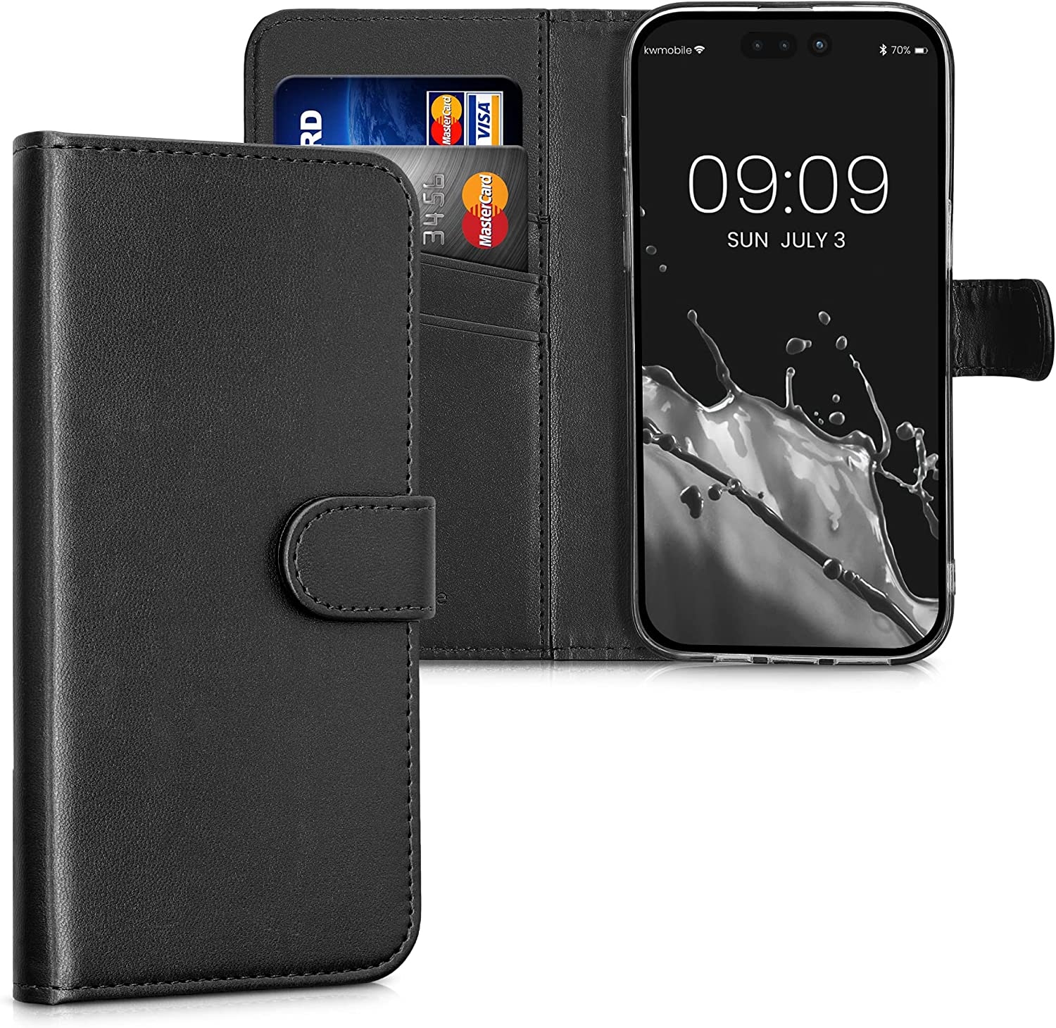 KWmobile Θήκη - Πορτοφόλι Apple iPhone 14 Pro Max - Black