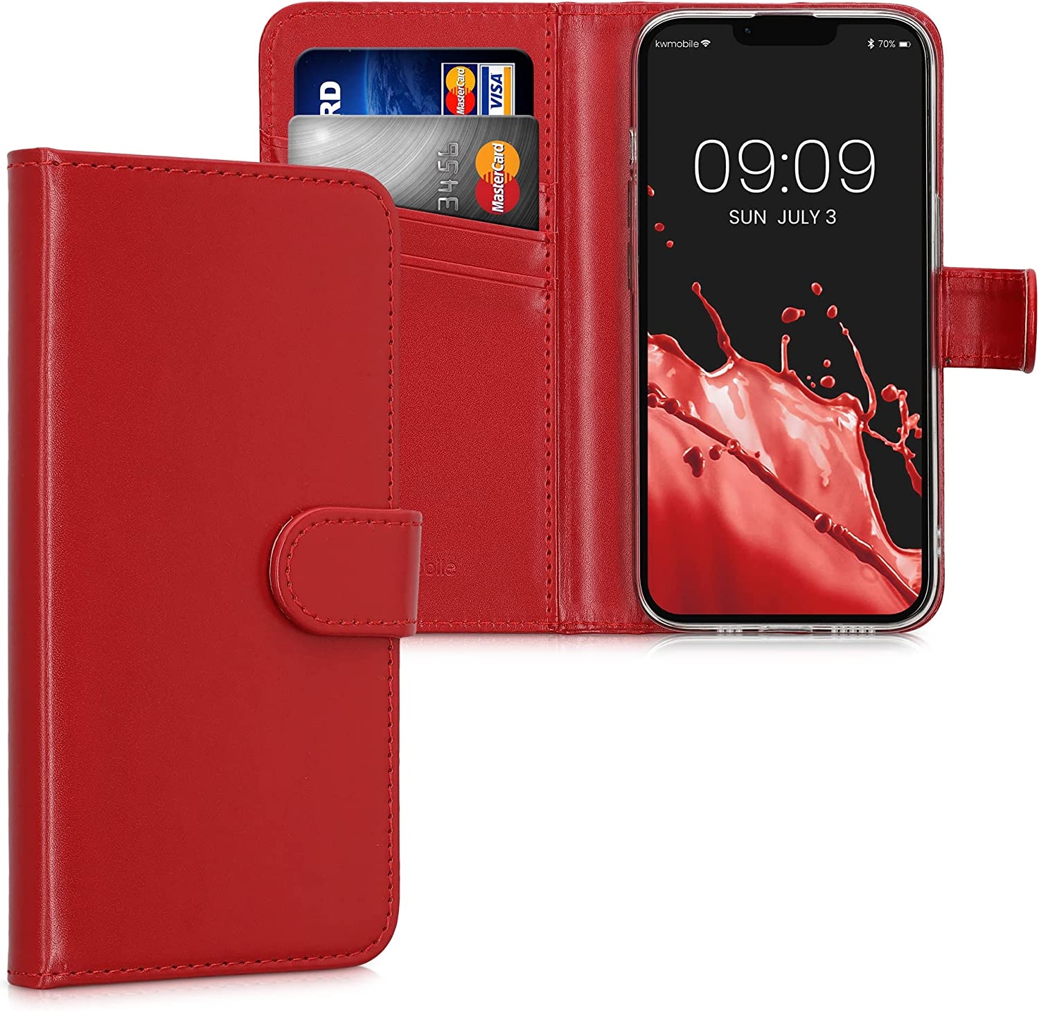 KWmobile Θήκη - Πορτοφόλι Apple iPhone 14 - Red