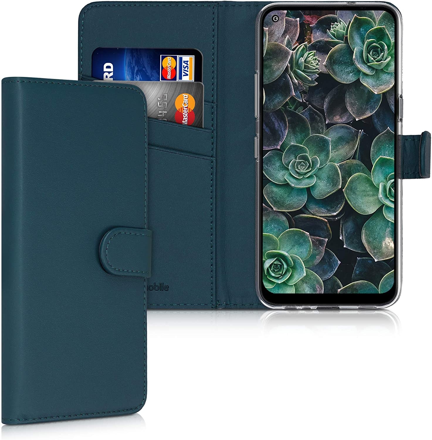 KWmobile Θήκη Πορτοφόλι LG K61 - Petrol