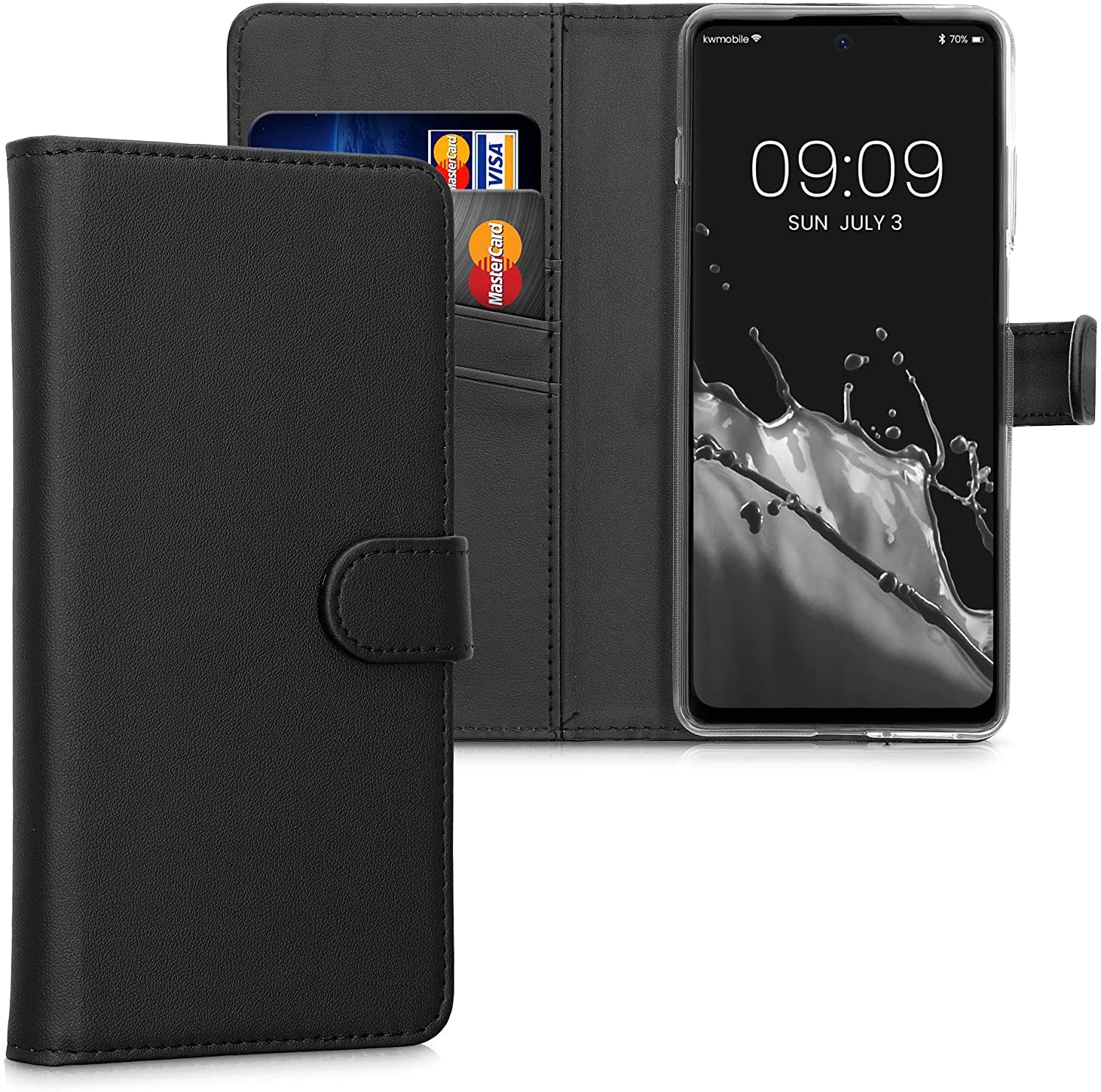 KWmobile Θήκη - Πορτοφόλι Motorola Moto G200 5G - Black