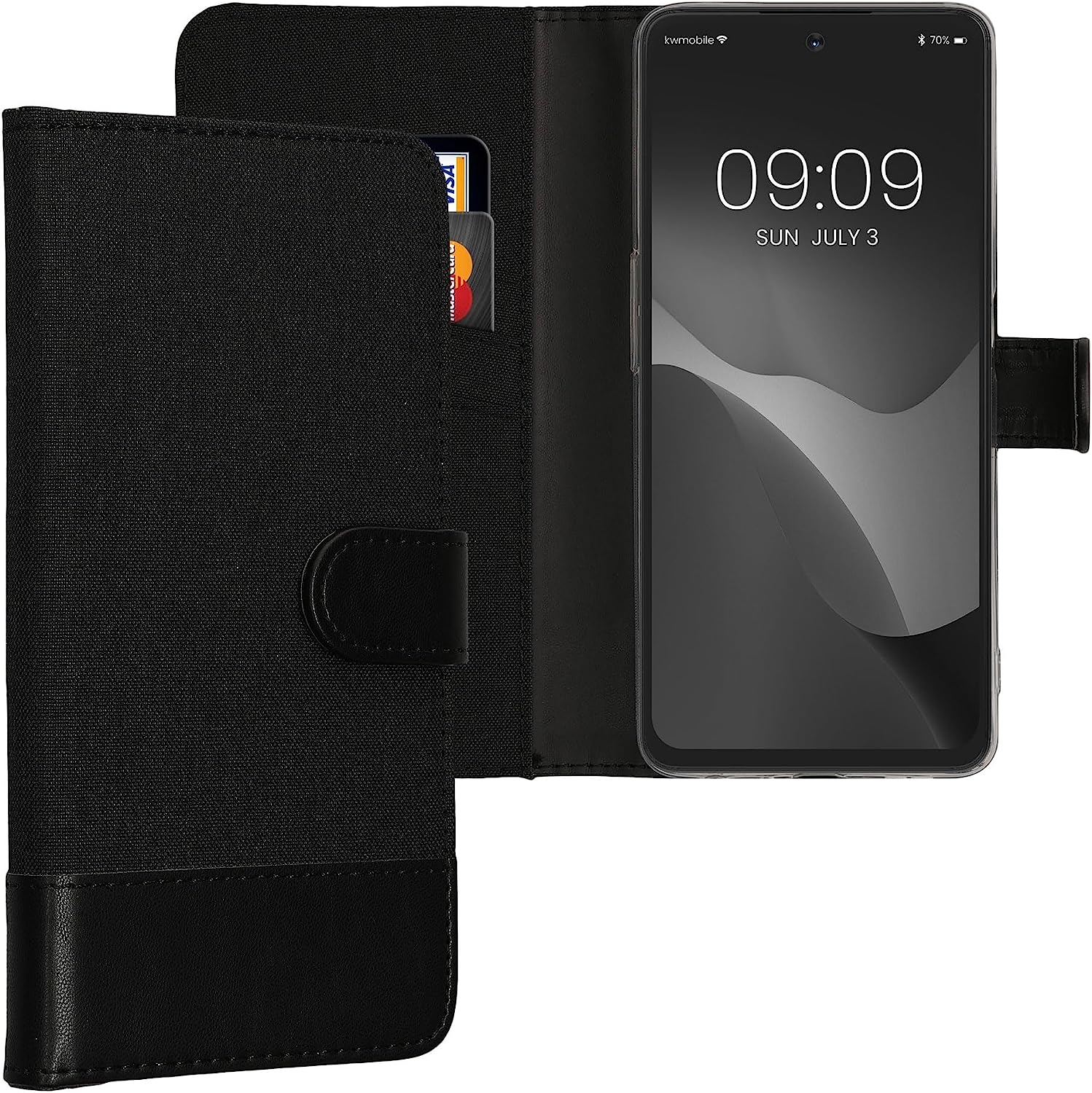 KWmobile Θήκη - Πορτοφόλι OnePlus Nord CE 3 Lite - Anthracite / Black
