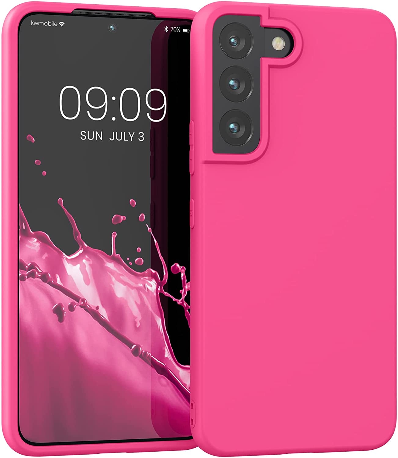 KWmobile Θήκη Σιλικόνης Samsung Galaxy S22 5G - Neon Pink