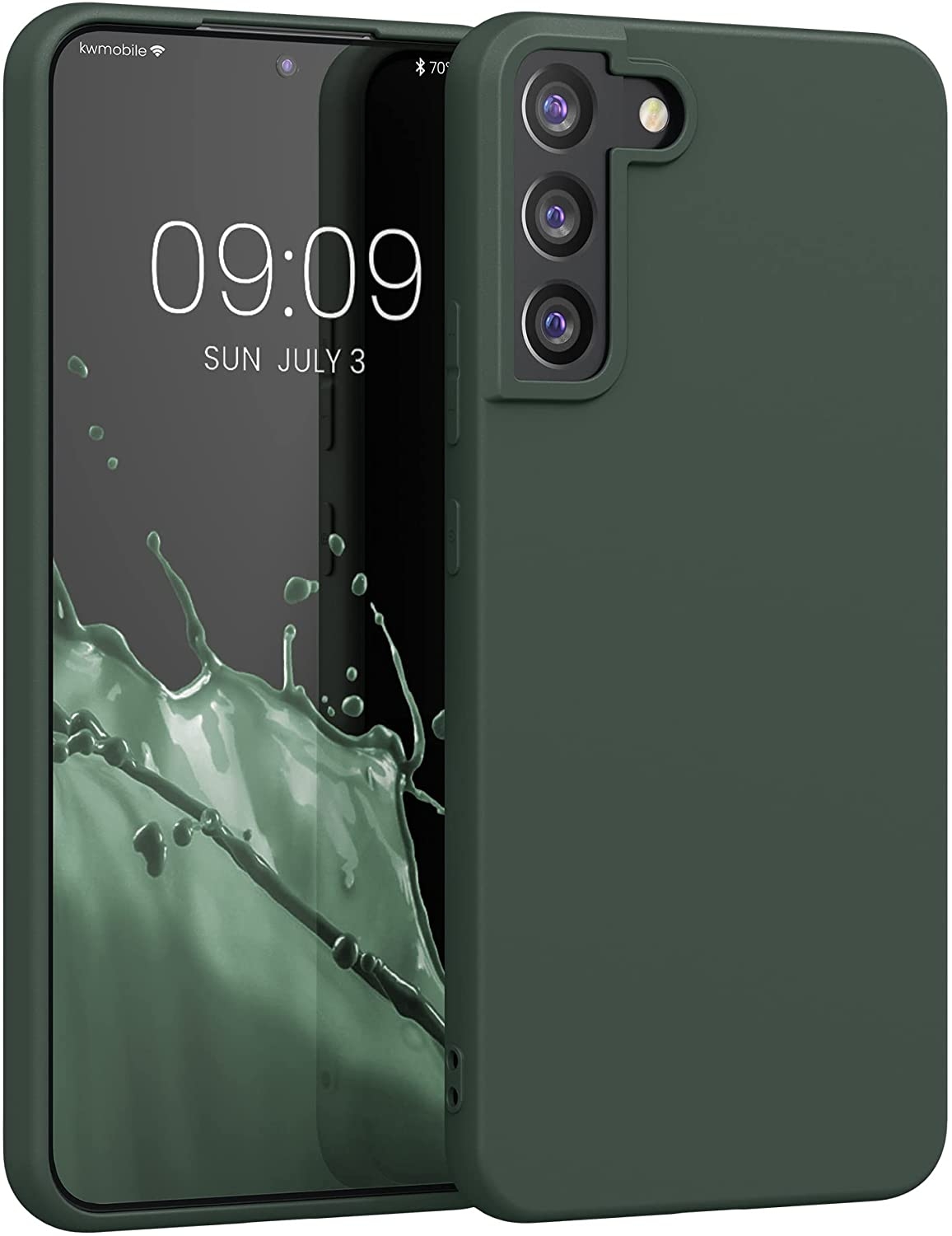 KWmobile Θήκη Σιλικόνης Samsung Galaxy S22 Plus 5G - Moss Green