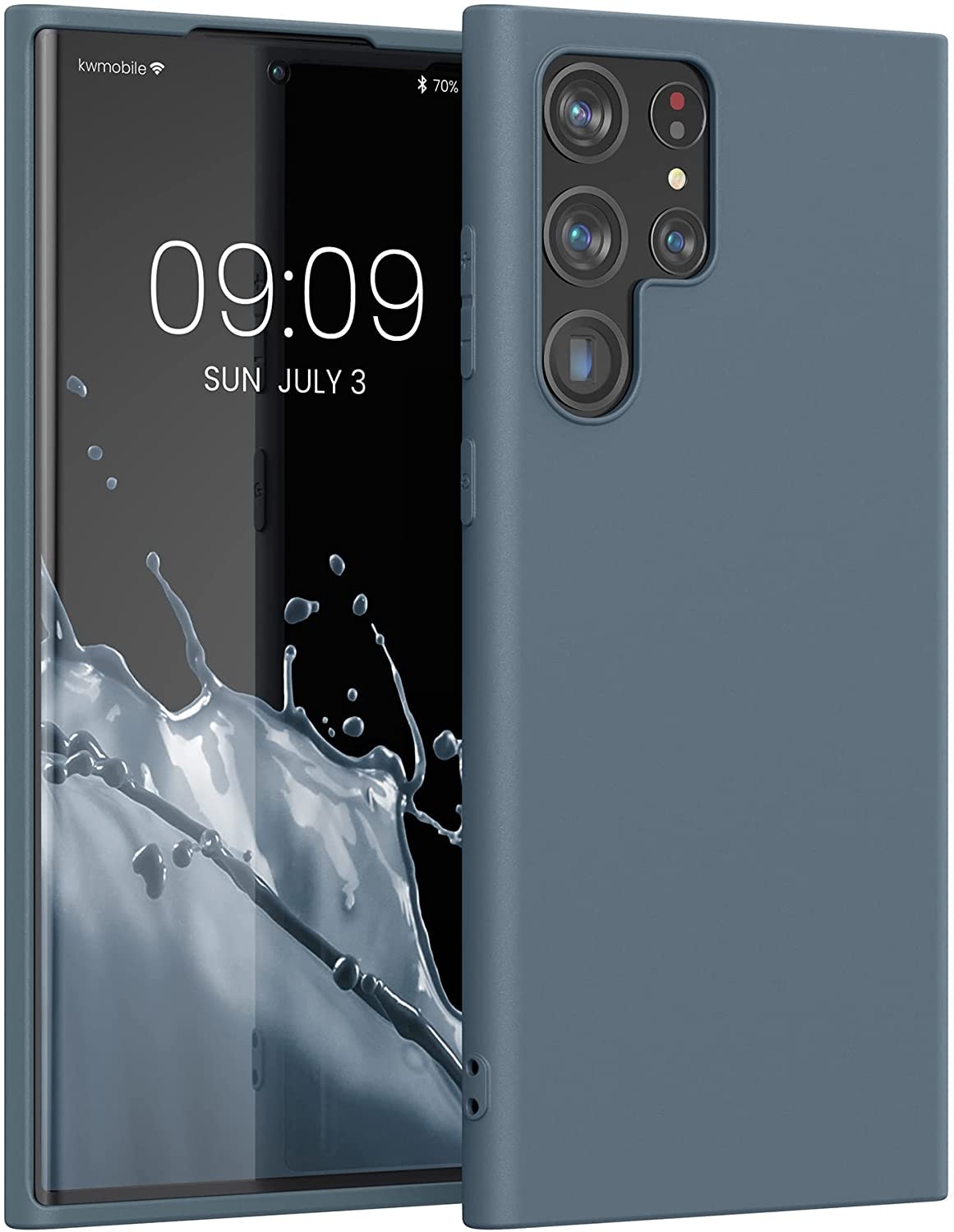 KWmobile Θήκη Σιλικόνης Samsung Galaxy S22 Ultra 5G - Slate Grey