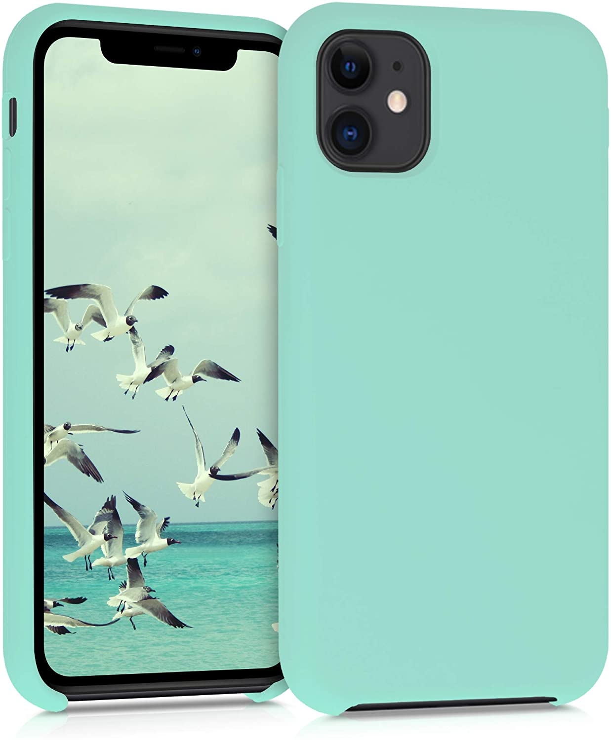 KWmobile Θήκη Σιλικόνης Apple iPhone 11 - Soft Flexible Rubber Cover - Pastel Green