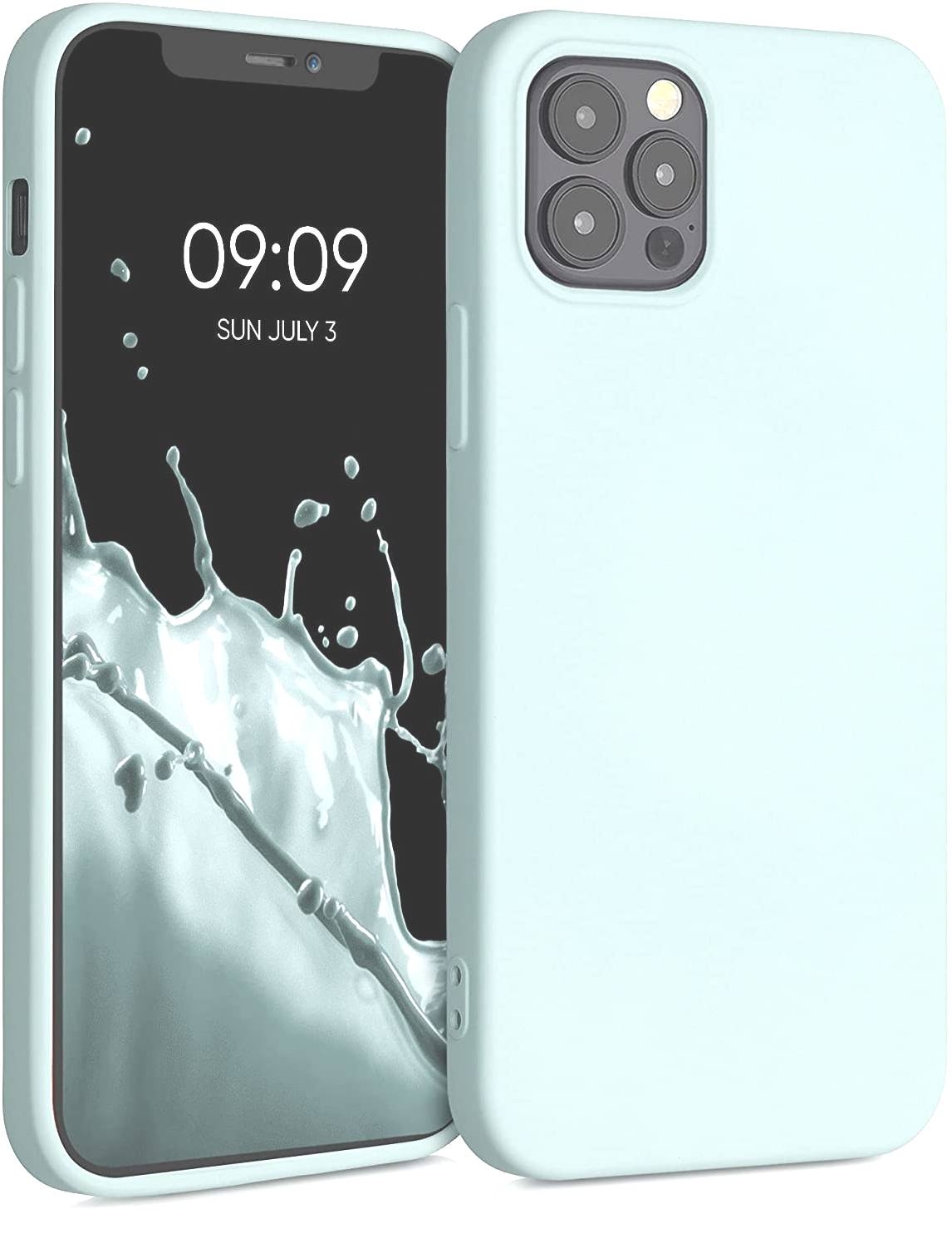 KWmobile Θήκη Σιλικόνης Apple iPhone 12 / 12 Pro - Soft Flexible Rubber Cover - Cool Frosty Mint