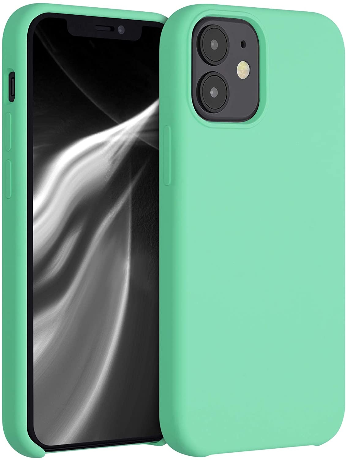 e Θήκη Σιλικόνης Apple iPhone 12 mini - Soft Flexible Rubber Cover - Peppermint Green