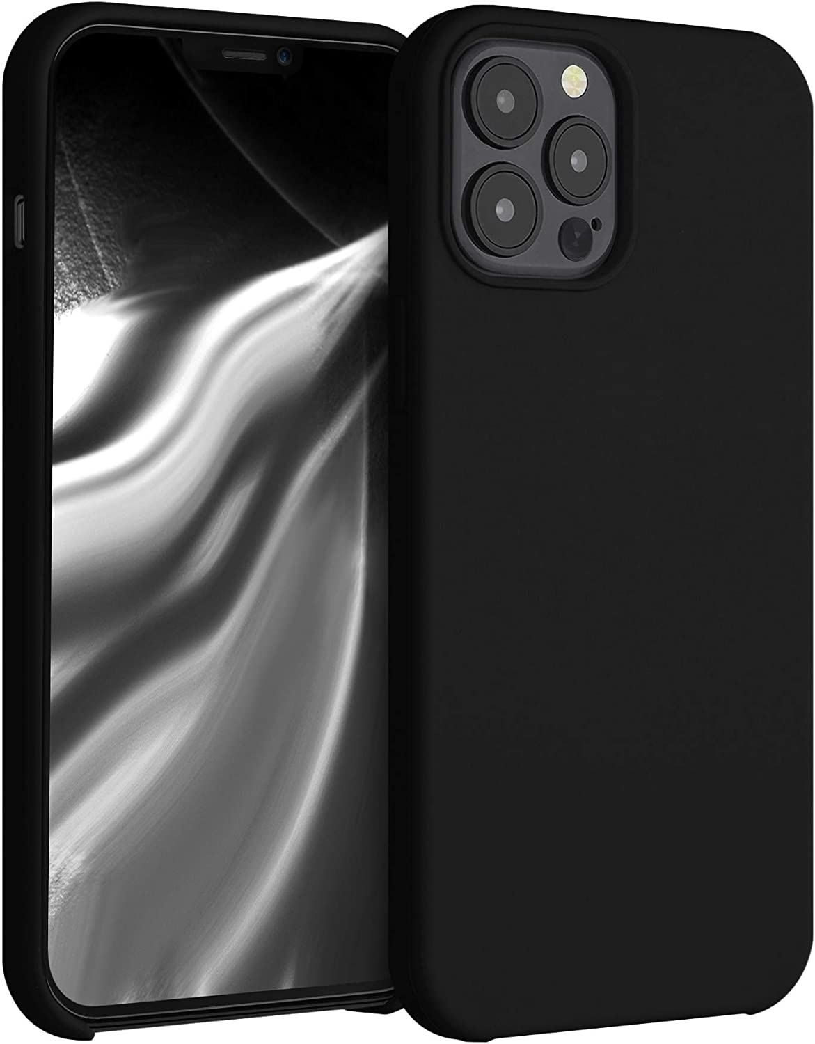 KWmobile Θήκη Σιλικόνης Apple iPhone 12 Pro Max - Soft Flexible Rubber Cover - Black 