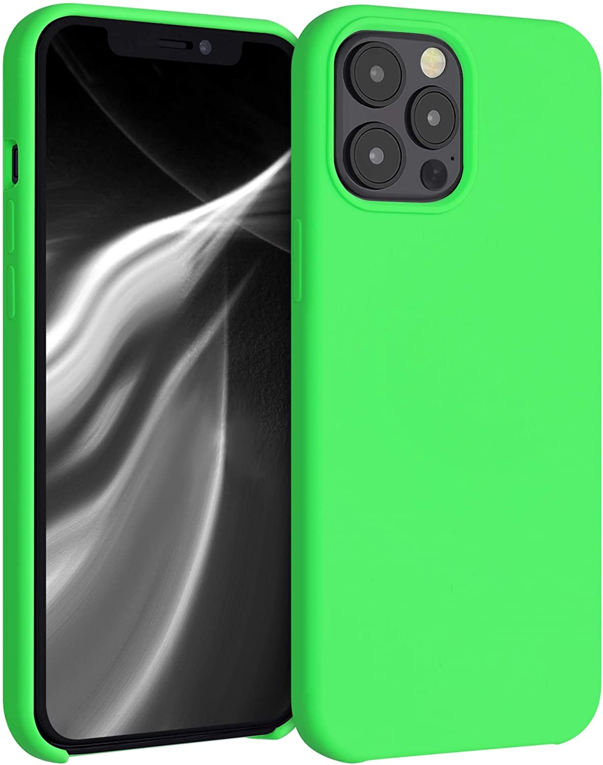 Wmobile Θήκη Σιλικόνης Apple iPhone 12 Pro Max - Soft Flexible Rubber Cover - Lime Green