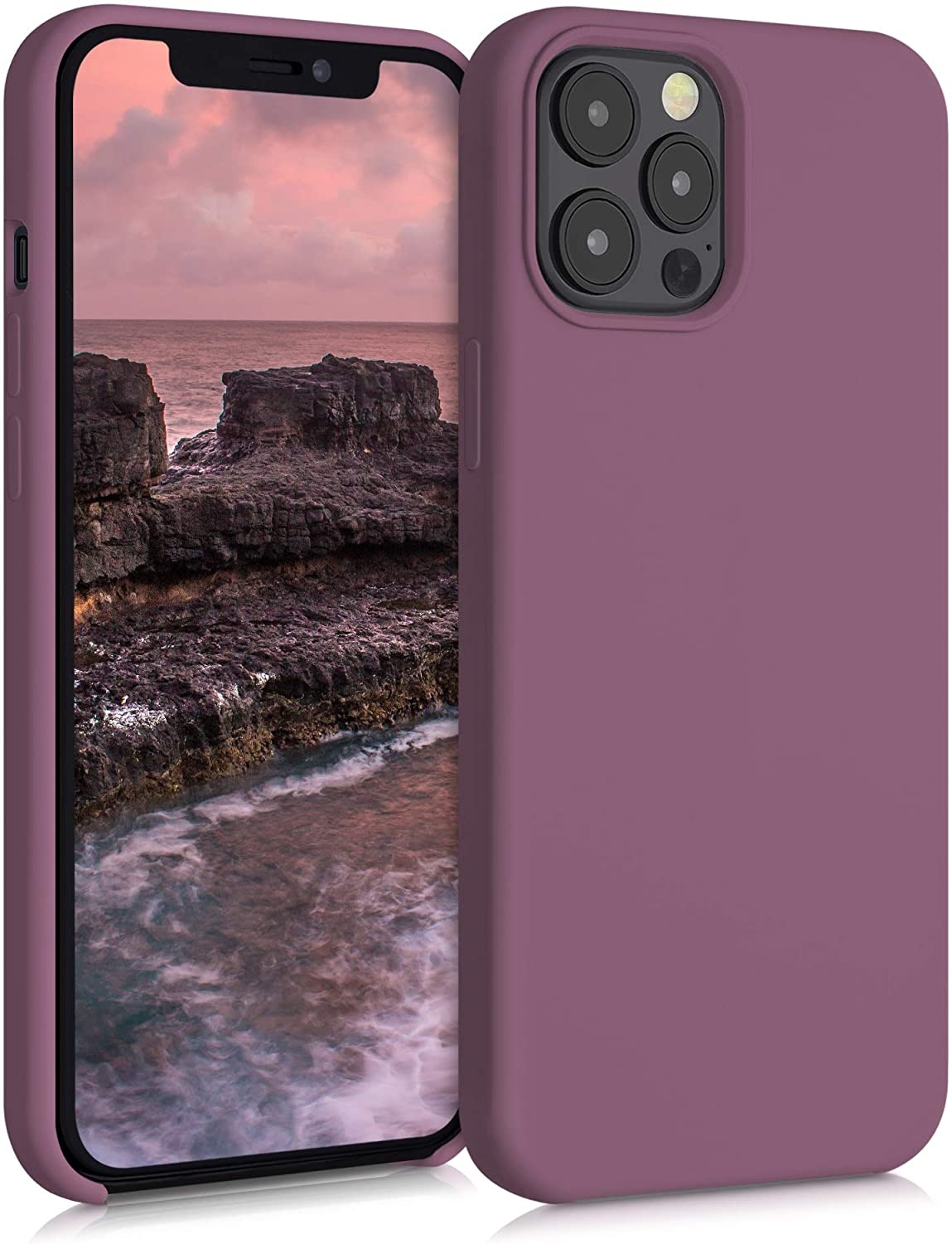 KWmobile Θήκη Σιλικόνης Apple iPhone 12 Pro Max - Soft Flexible Rubber Cover - Plum