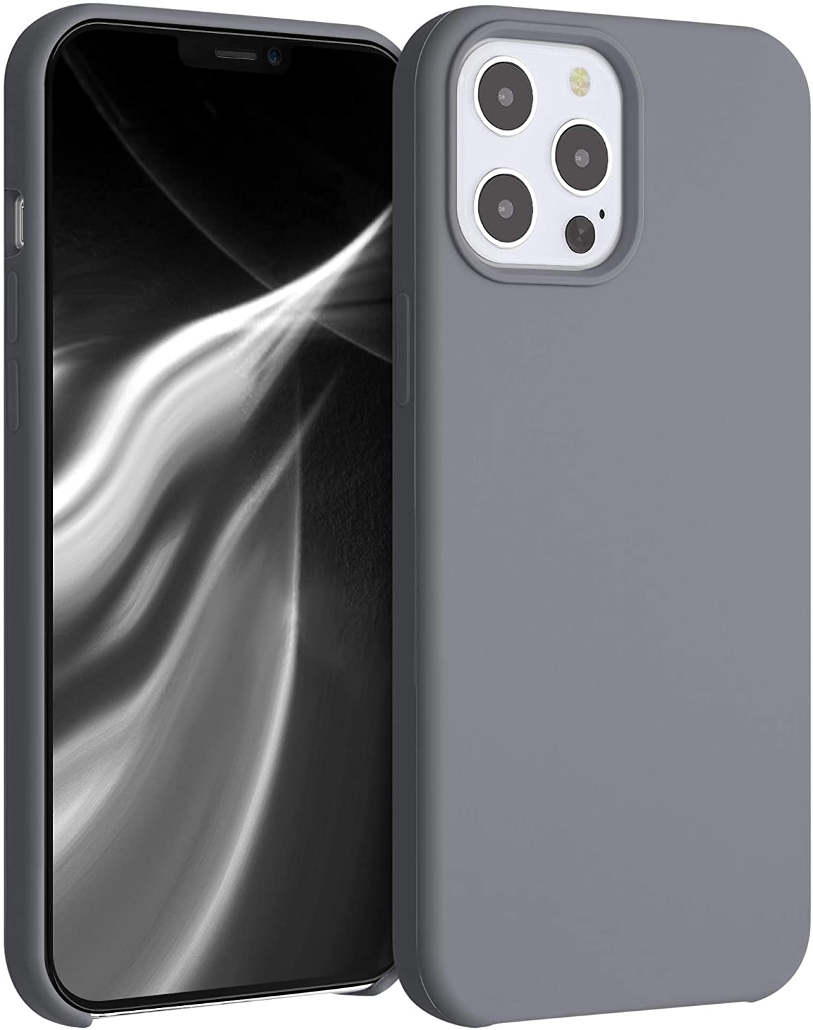 KWmobile Θήκη Σιλικόνης Apple iPhone 12 Pro Max - Soft Flexible Rubber Cover - Titanium Grey