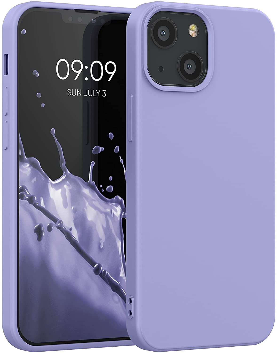 KWmobile Θήκη Σιλικόνης Apple iPhone 13 mini - Soft Flexible Rubber Cover - Light Lavender