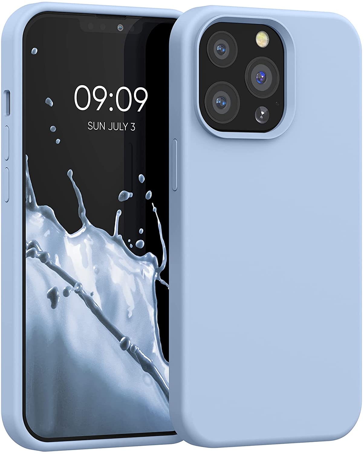 KWmobile Θήκη Σιλικόνης Apple iPhone 13 Pro - Soft Flexible Rubber Cover - Light Blue Matte 