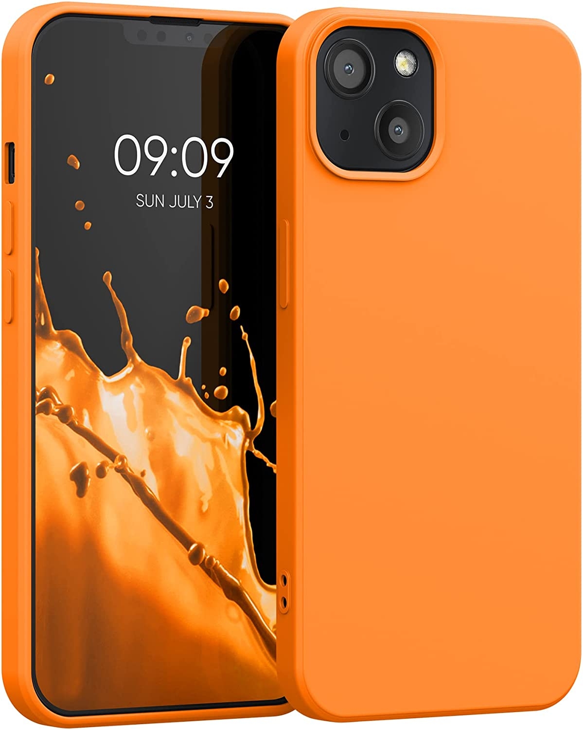 KWmobile Θήκη Σιλικόνης Apple iPhone 13 - Soft Flexible Rubber Cover - Fruity Orange