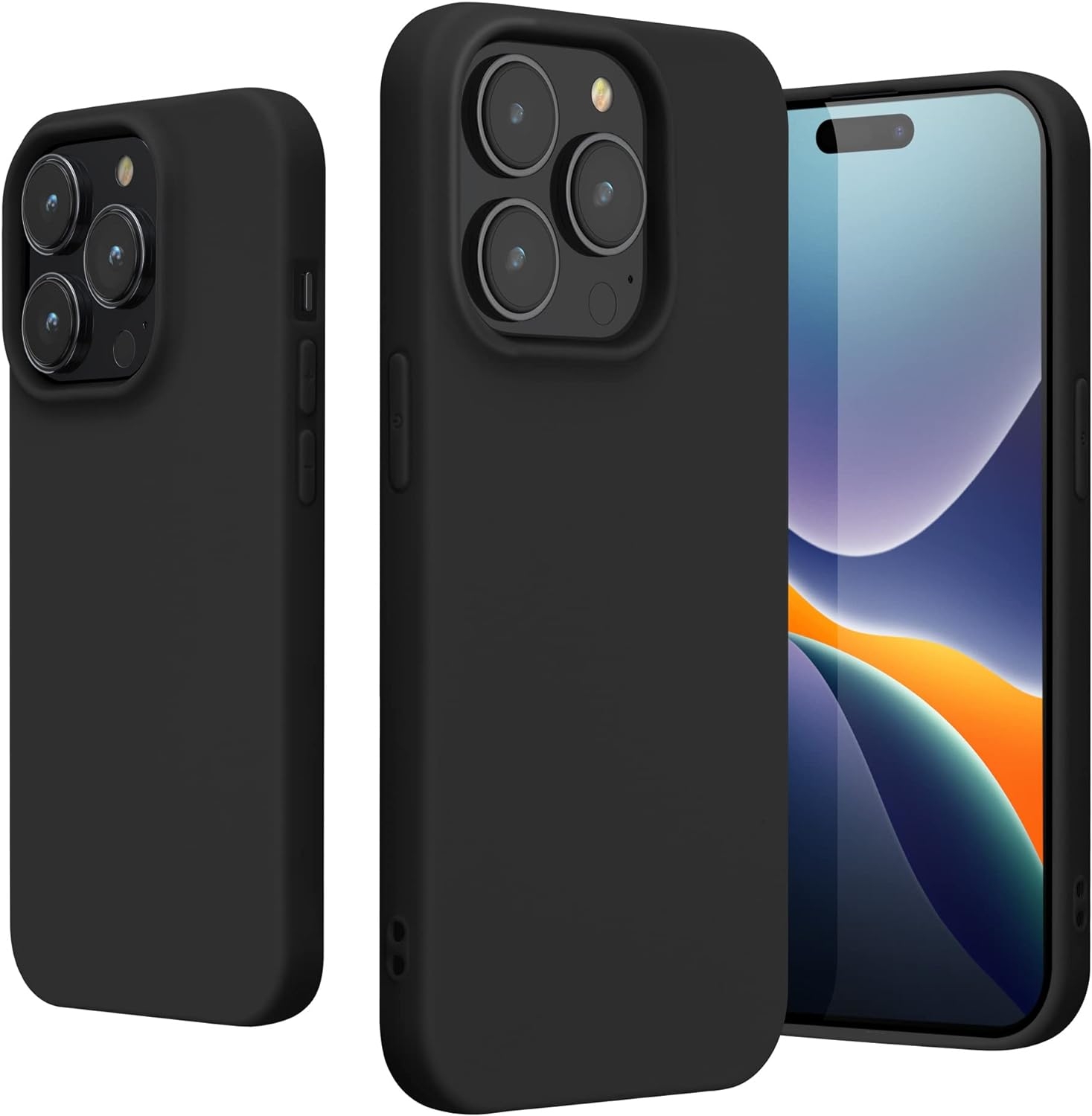 KWmobile Θήκη Σιλικόνης Apple iPhone 14 Pro - Black Matte