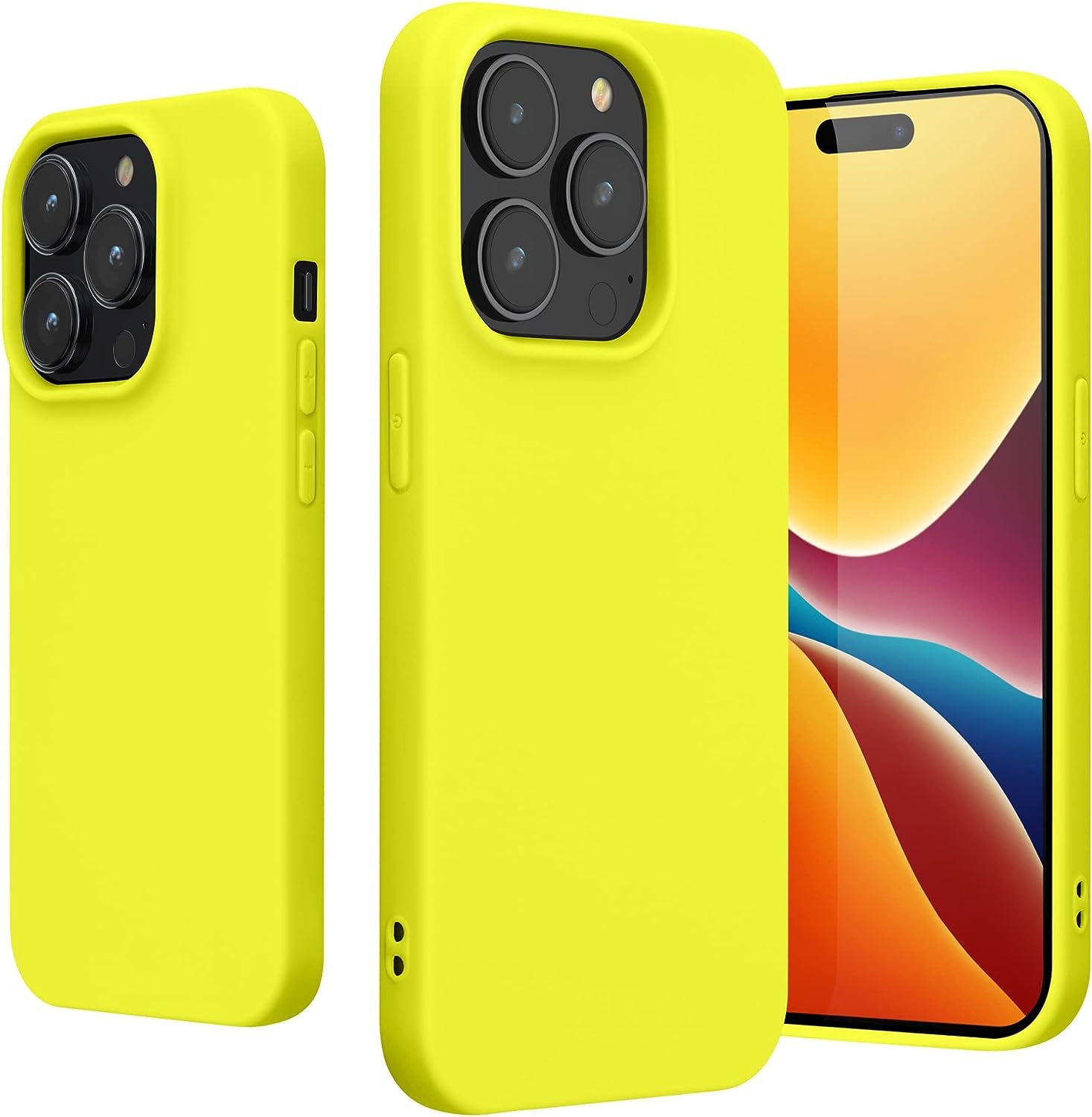 KWmobile Θήκη Σιλικόνης Apple iPhone 14 Pro - Lemon Yellow