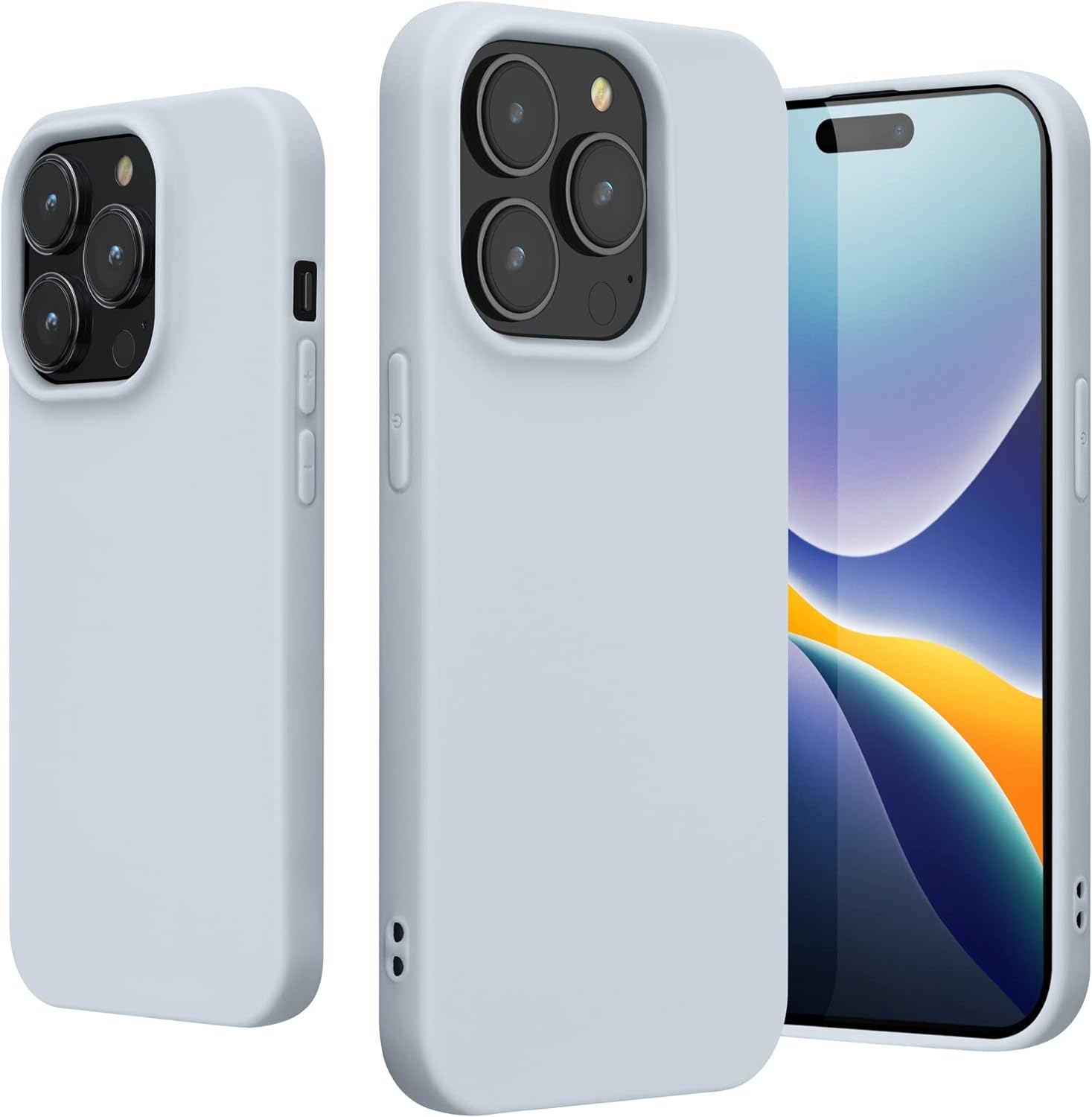 KWmobile Θήκη Σιλικόνης Apple iPhone 14 Pro - Light Blue Matte