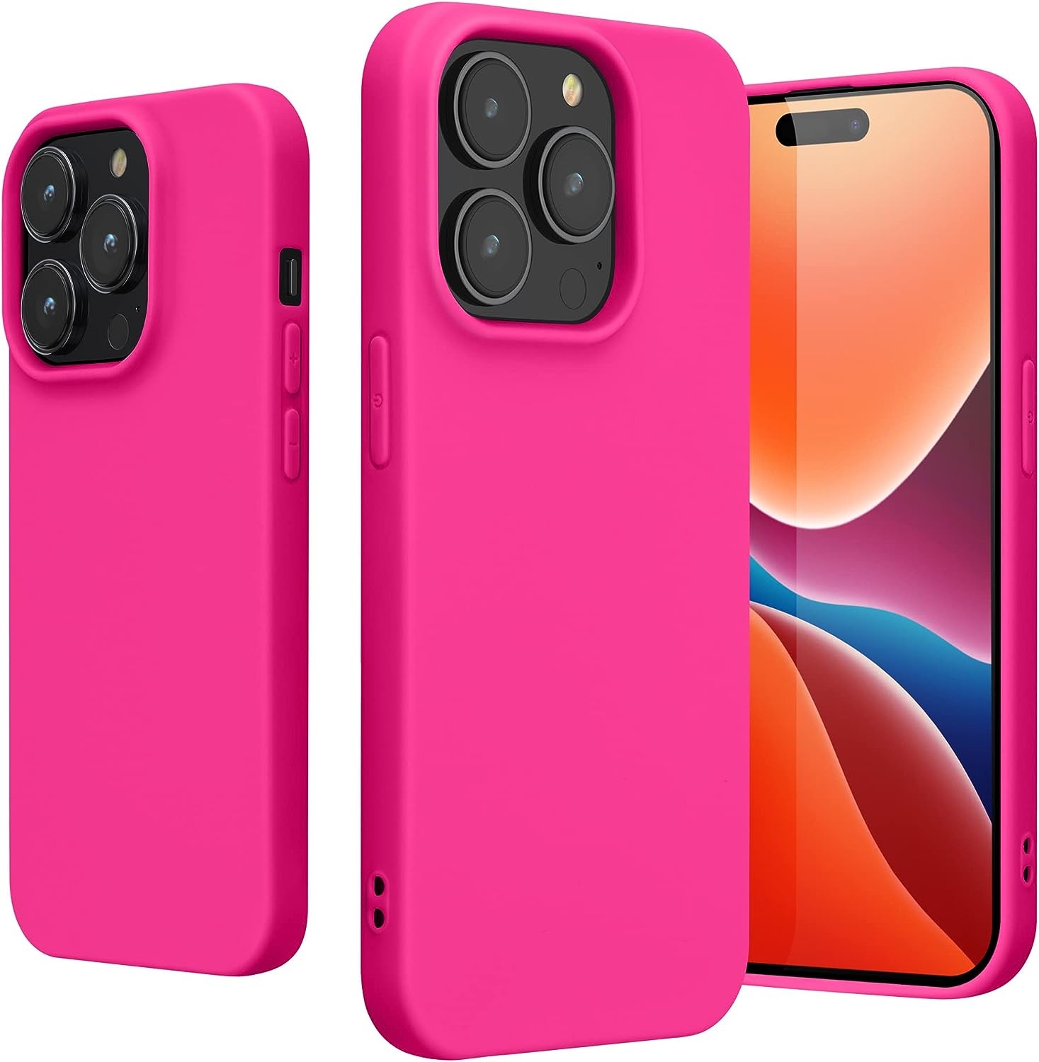 KWmobile Θήκη Σιλικόνης Apple iPhone 14 Pro - Neon Pink