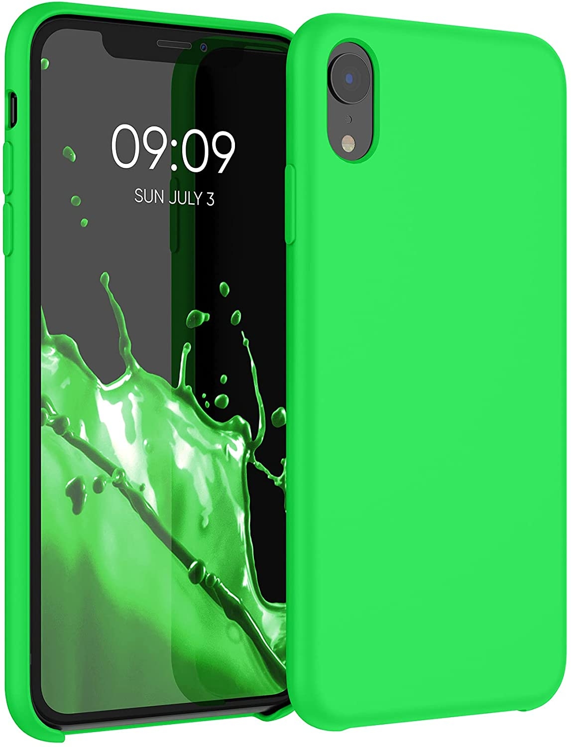 KWmobile Θήκη Σιλικόνης Apple iPhone XR - Soft Flexible Rubber Cover - Neon Green