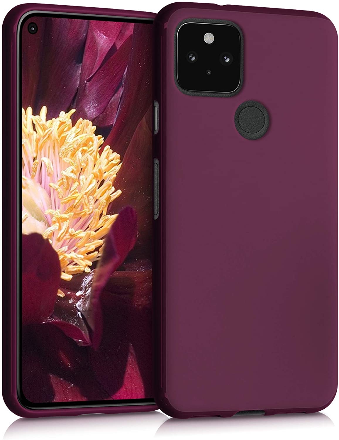 KWmobile Θήκη Σιλικόνης Google Pixel 5 - Bordeaux Violet