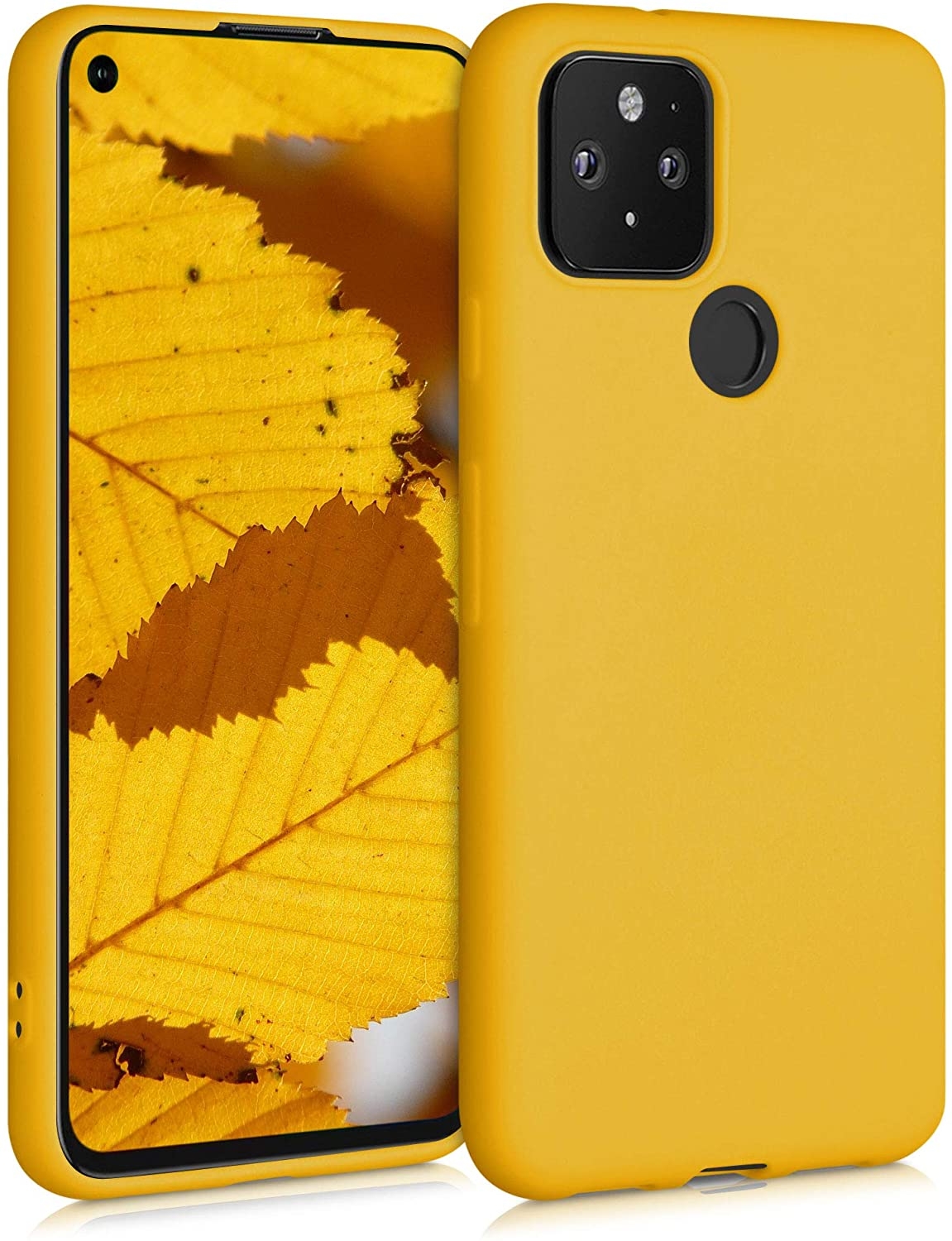 KWmobile Θήκη Σιλικόνης Google Pixel 5 - Honey Yellow 
