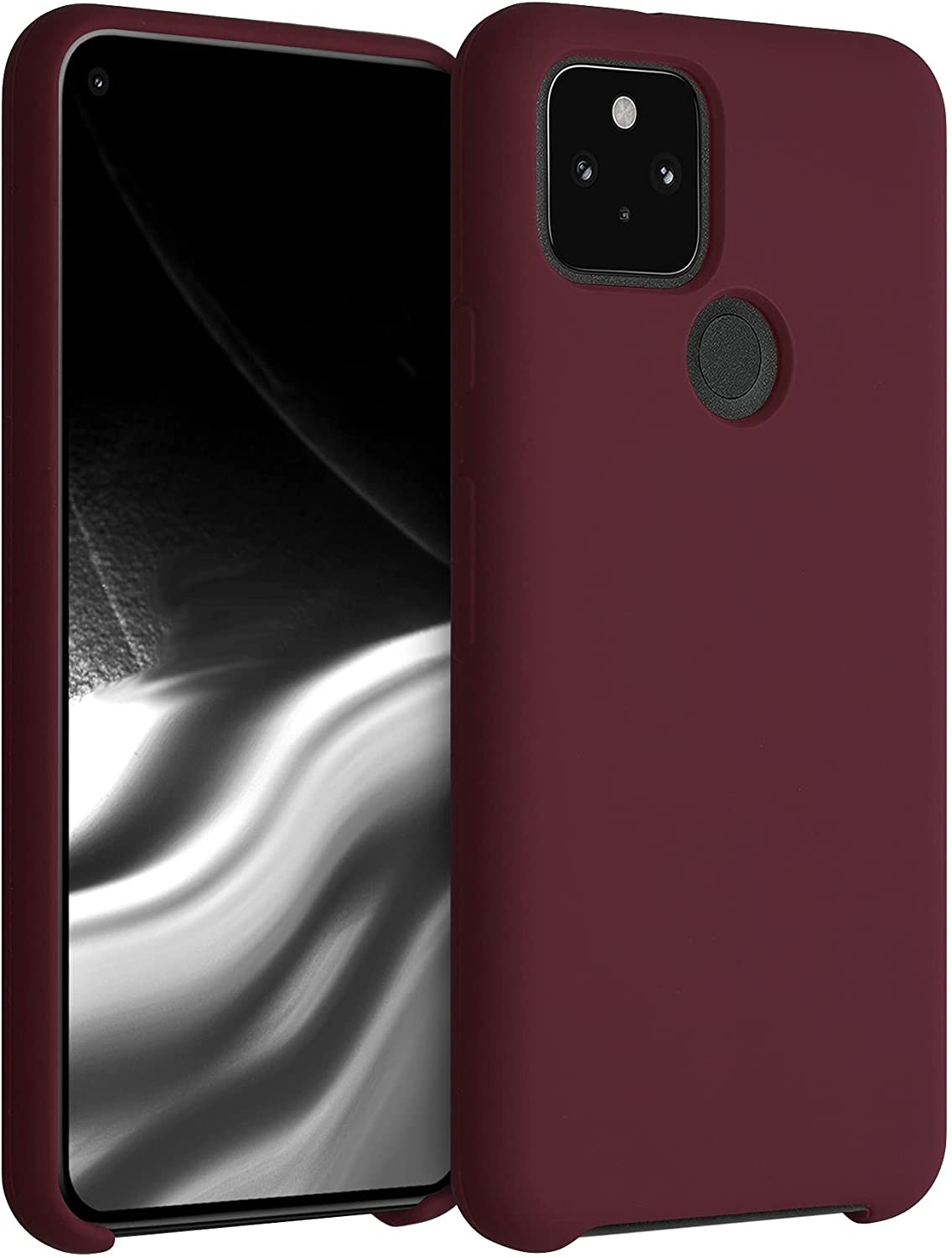 KWmobile Θήκη Σιλικόνης Google Pixel 5 - Soft Flexible Rubber Cover - Tawny Red