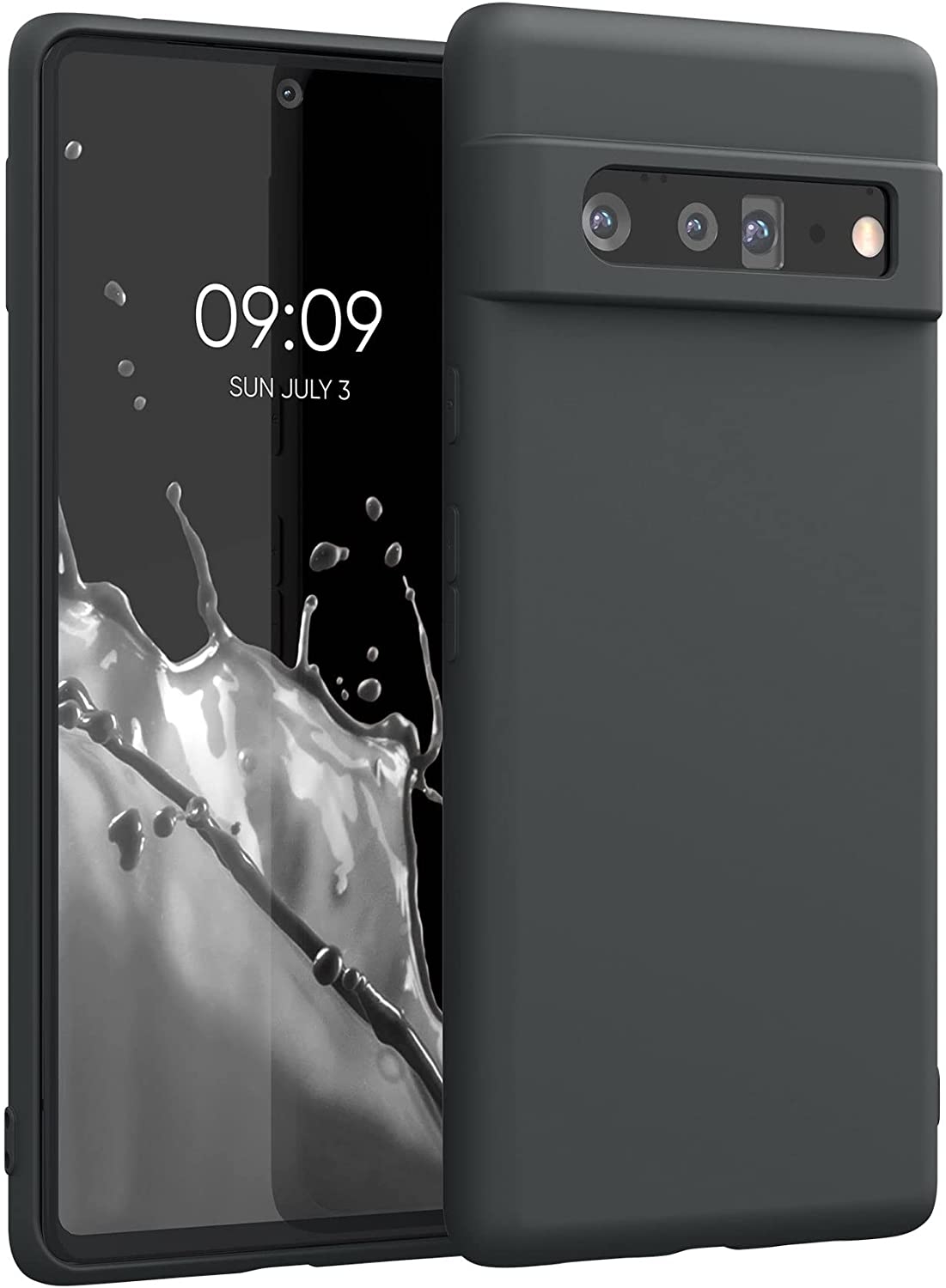 KWmobile Θήκη Σιλικόνης Google Pixel 6 Pro - Soft Flexible Rubber Cover - Black Matte