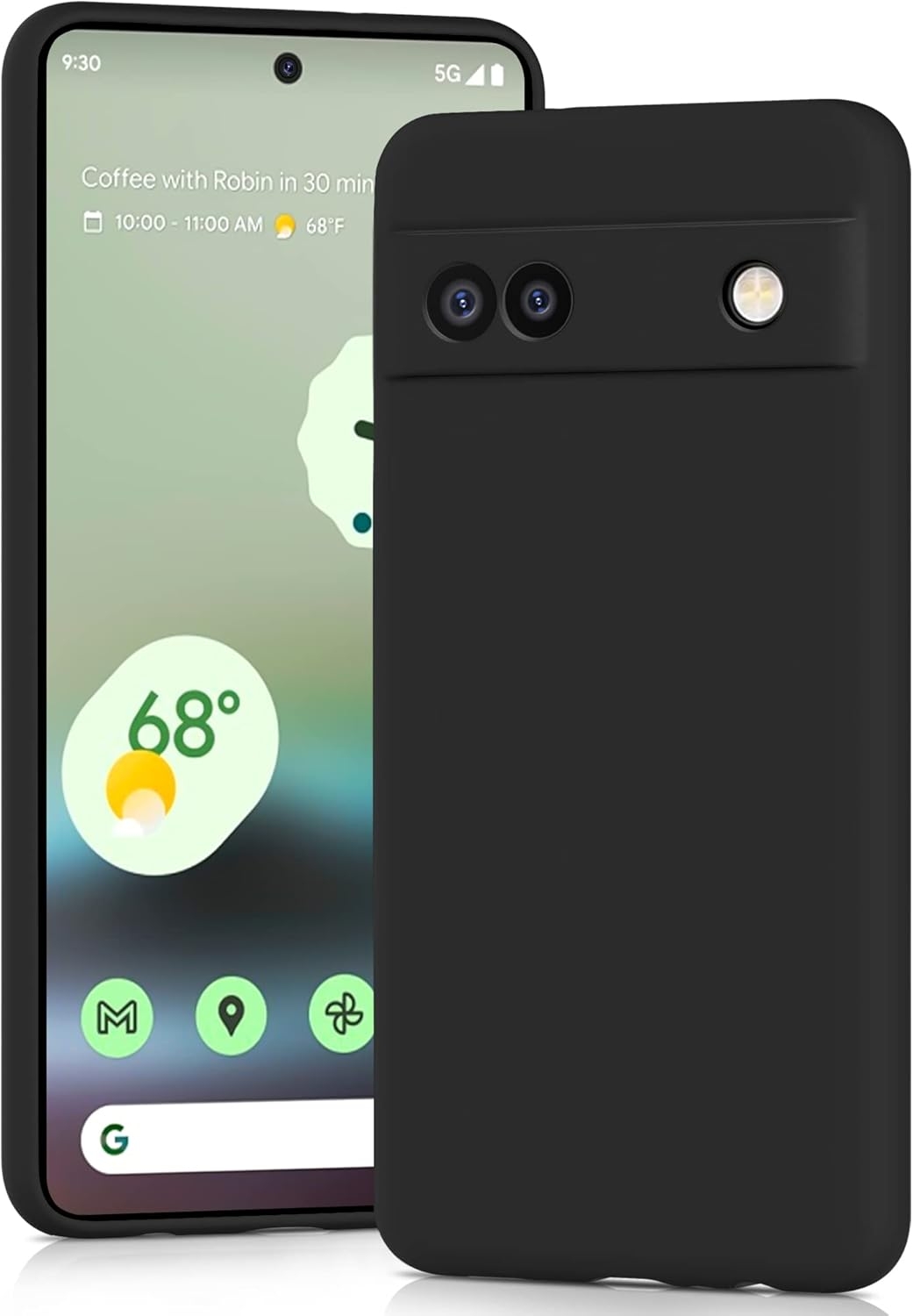 KWmobile Θήκη Σιλικόνης Google Pixel 6a - Black