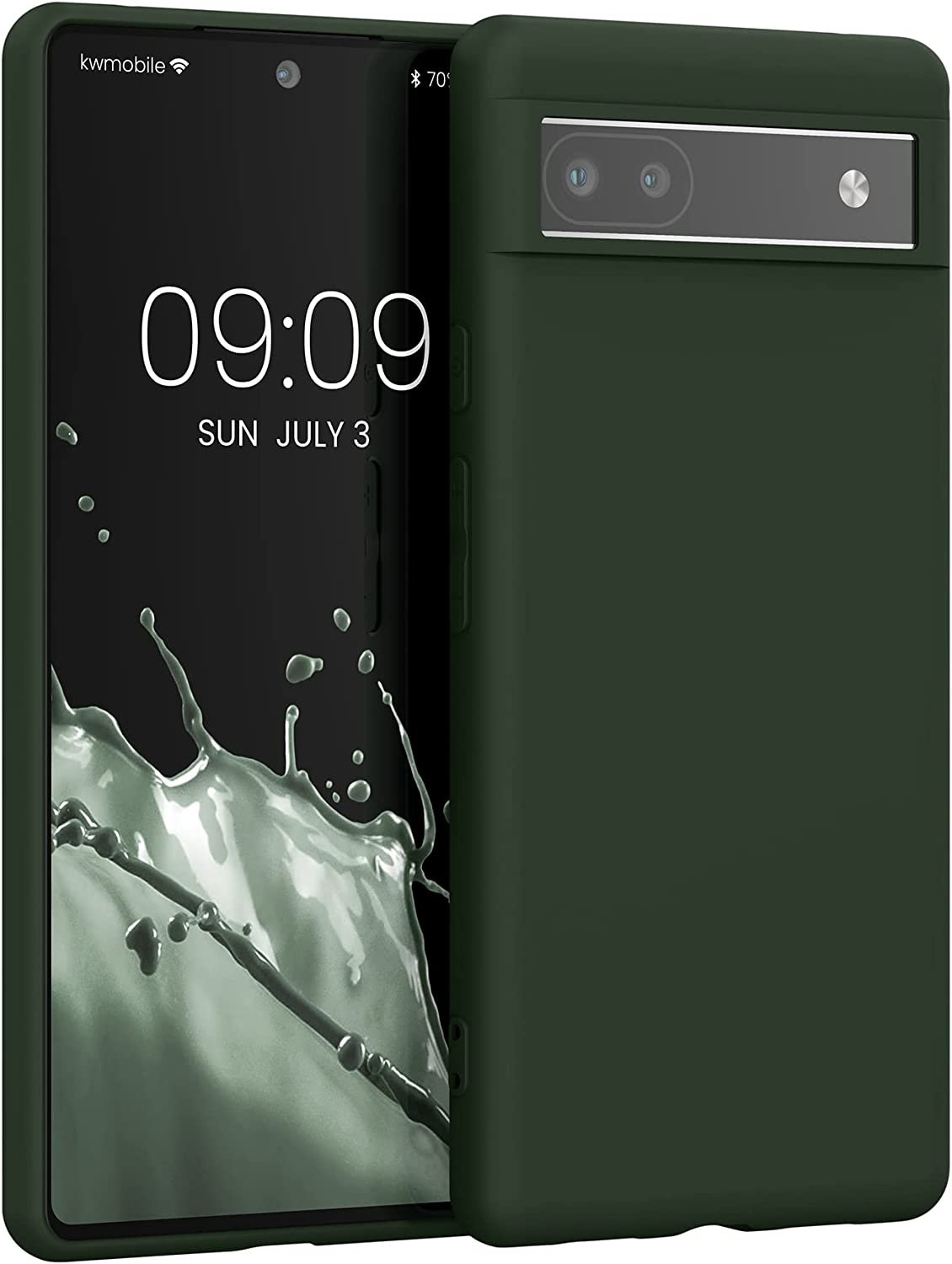 KWmobile Θήκη Σιλικόνης Google Pixel 6a - Dark Green Matte