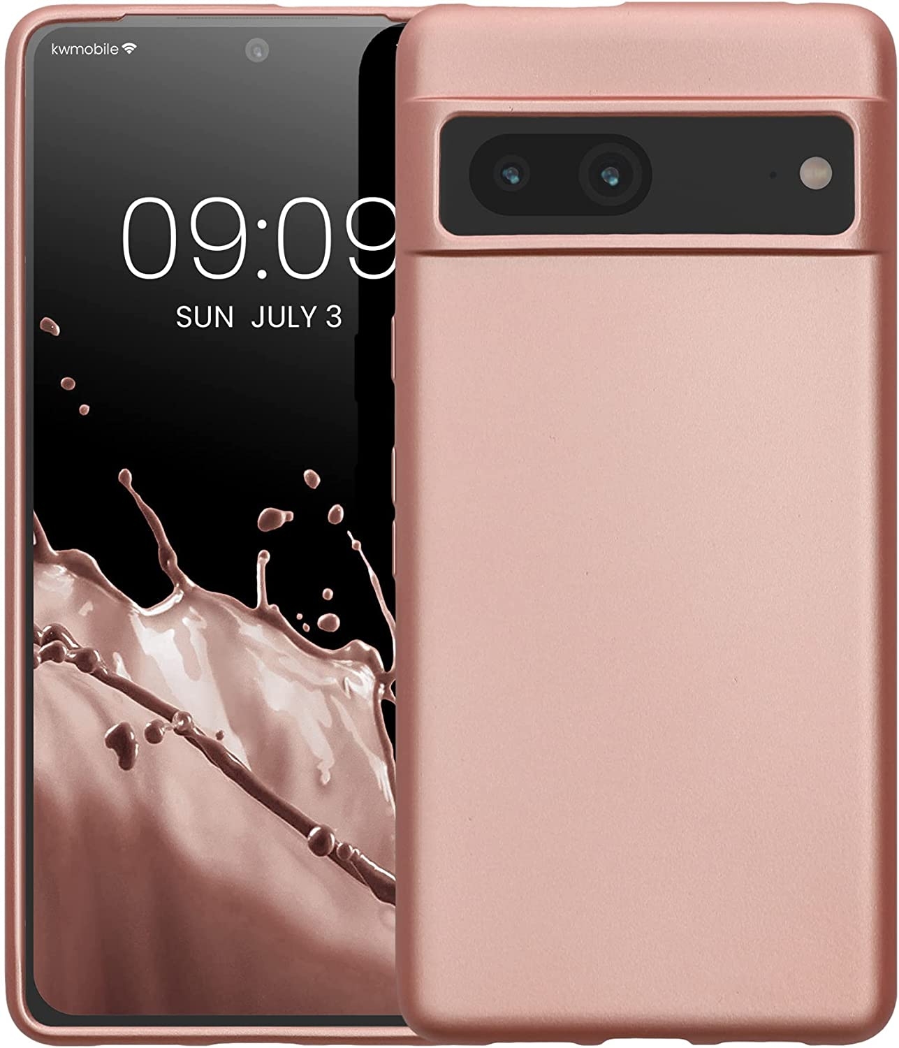 KWmobile Θήκη Σιλικόνης Google Pixel 7 - Metallic Rose Gold