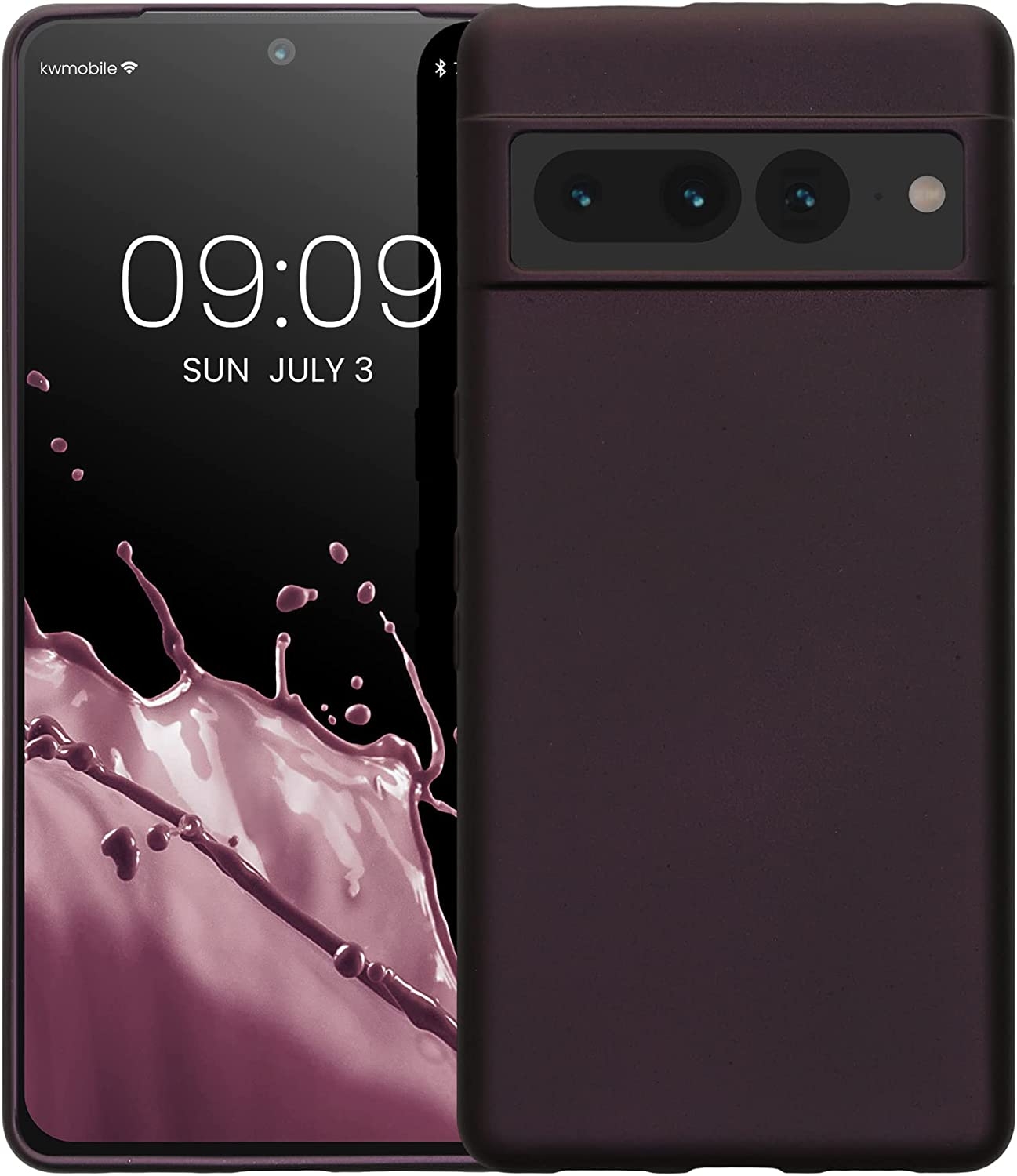 KWmobile Θήκη Σιλικόνης Google Pixel 7 Pro - Metallic Berry