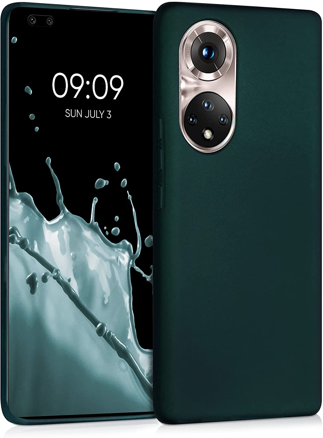 KWmobile Θήκη Σιλικόνης Honor 50 Pro - Metallic Teal