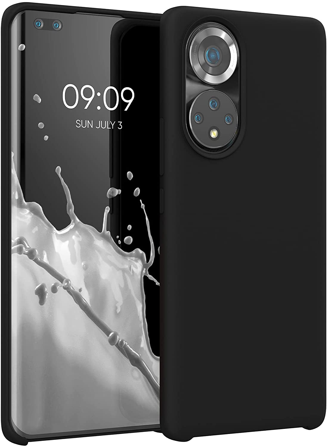 KWmobile Θήκη Σιλικόνης Honor 50 Pro - Soft Flexible Rubber Cover - Black