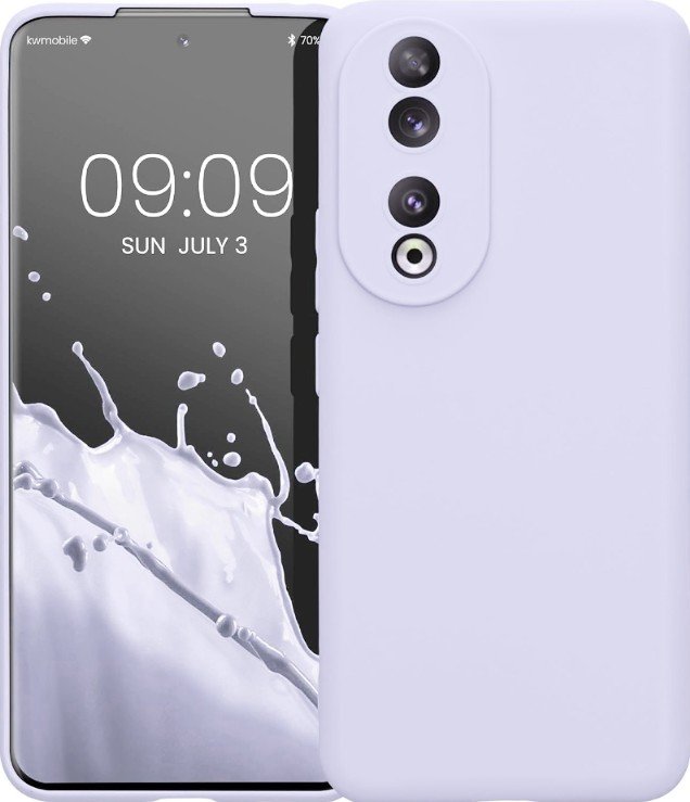 KWmobile Θήκη Σιλικόνης Honor 90 με Πλαίσιο Κάμερας - Lavender
