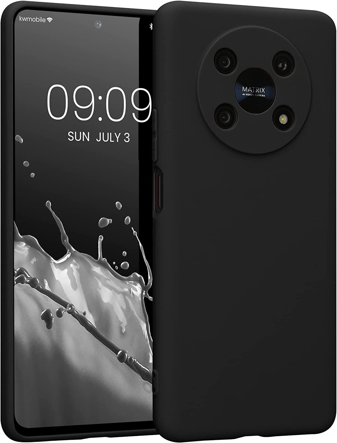 KWmobile Θήκη Σιλικόνης Honor Magic4 Lite με Πλαίσιο Κάμερας - Black Matte