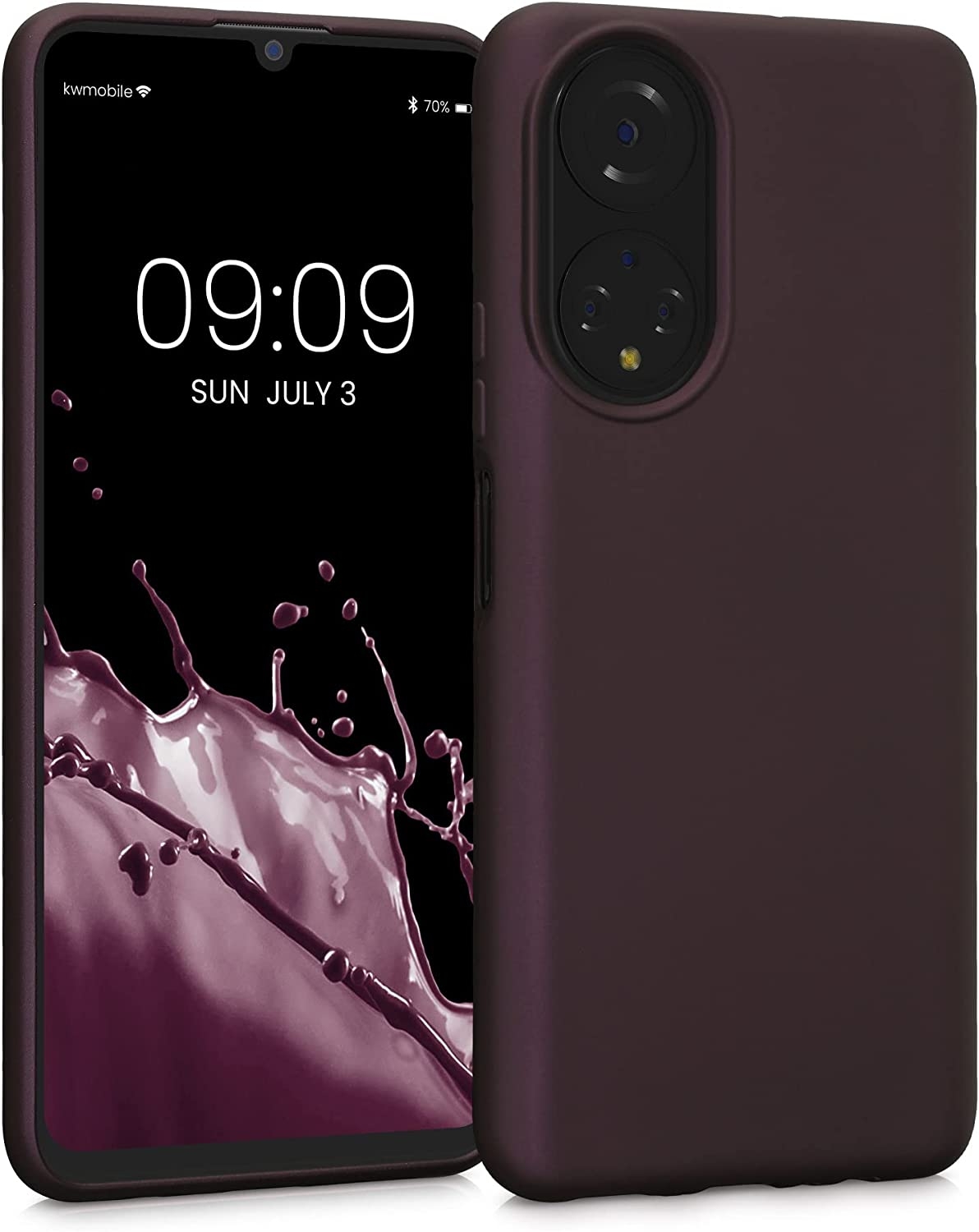 KWmobile Θήκη Σιλικόνης Honor X7 - Metallic Berry 