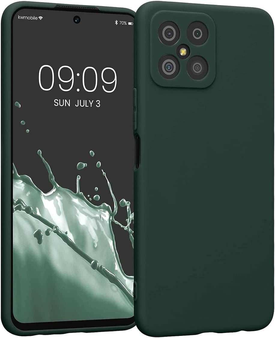 KWmobile Θήκη Σιλικόνης Honor X8 4G με Πλαίσιο Κάμερας - Moss Green
